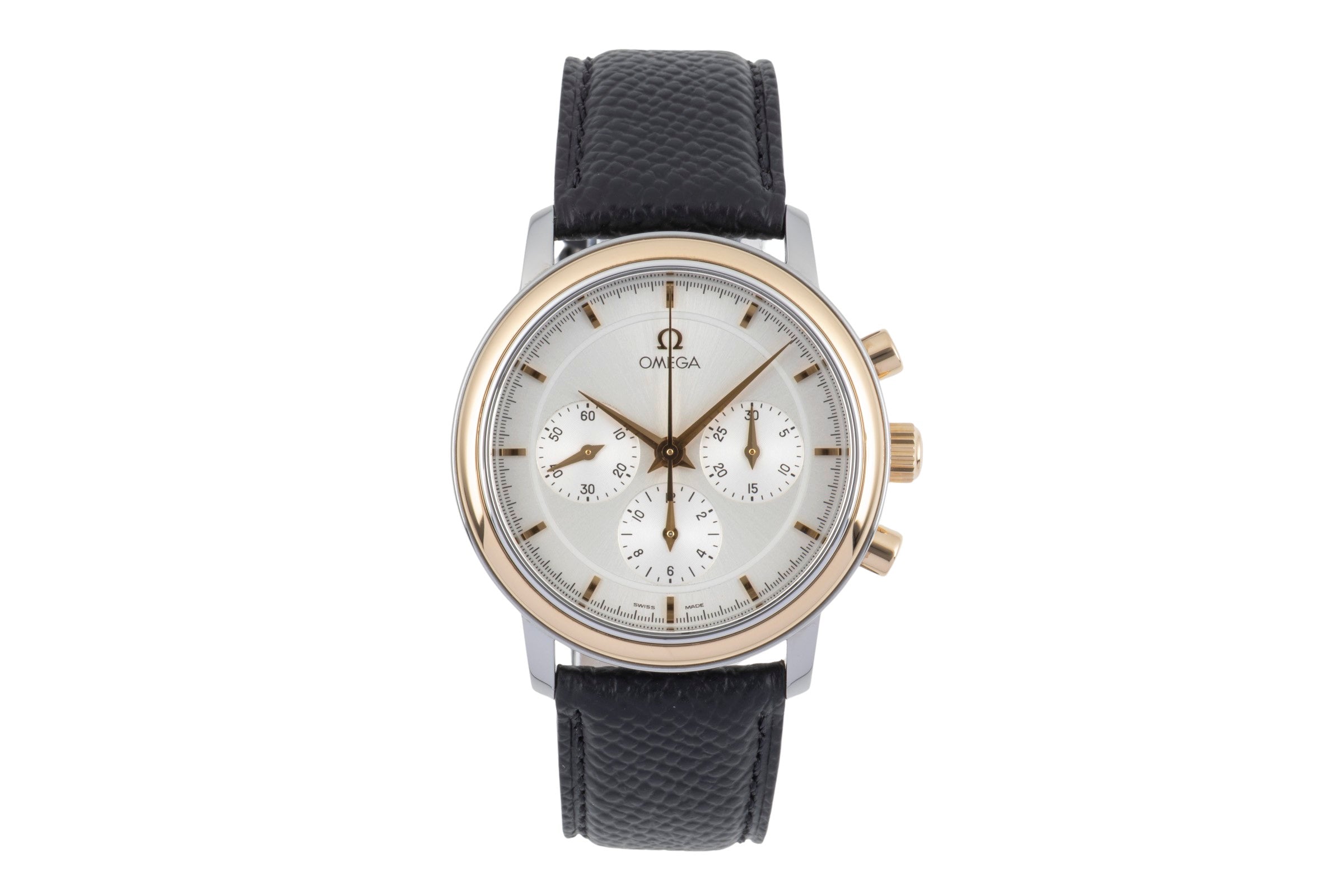 Omega De Ville chronograph steel / gold manual winding men's watch 4340.31, 145.0050  [2505210]