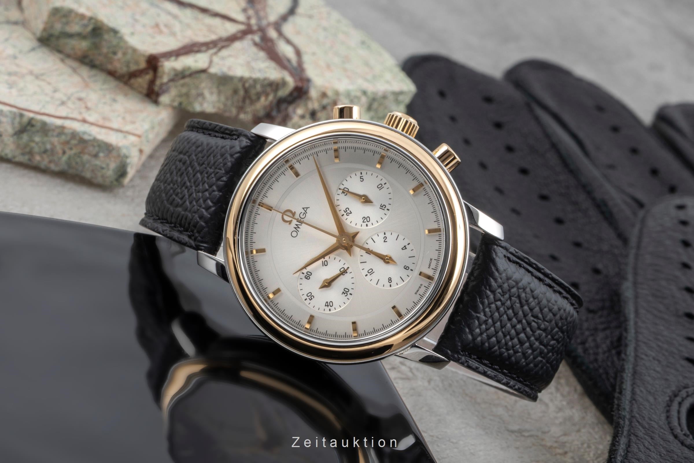 Omega De Ville cronógrafo acero / oro cuerda manual reloj para caballeros 4340.31, 145.0050  [2505210]