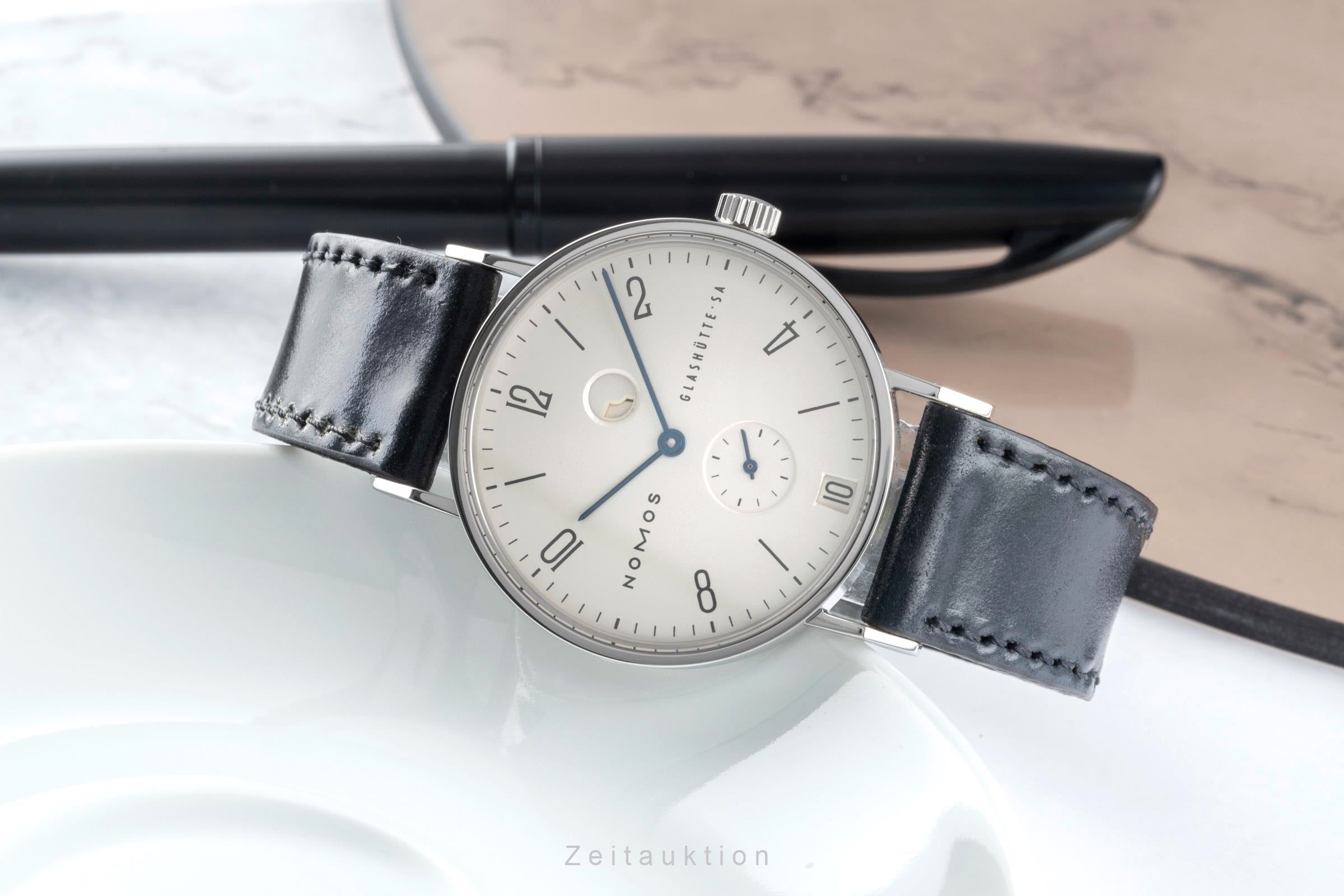 Nomos Tangente acero cuerda manual reloj para caballeros 131 Limited  [2505211]