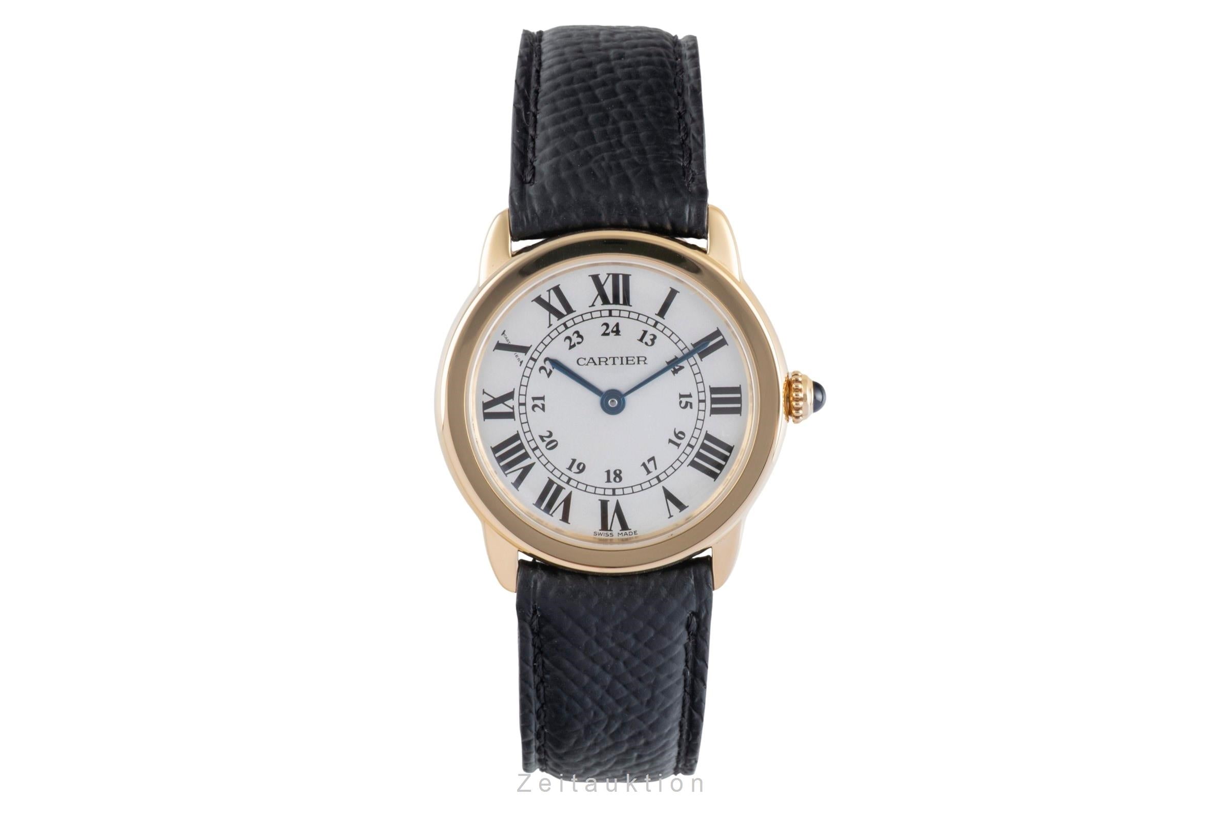 Cartier Lady Ronde Solo 18K (0,750) Gold/Stahl Damenuhr Ref. W6700355 VP: 9650 € [2505215]