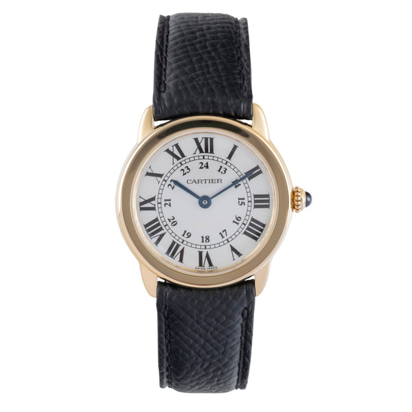 Cartier Lady Ronde Solo 18K (0,750) Gold/Stahl Damenuhr Ref. W6700355 VP: 9650 € [2505215]