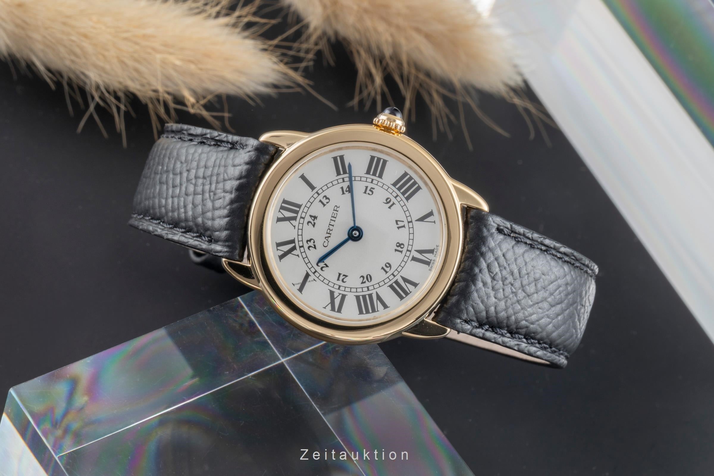 Cartier Lady Ronde Solo 18K (0,750) Gold/Stahl Damenuhr Ref. W6700355 VP: 9650 € [2505215]