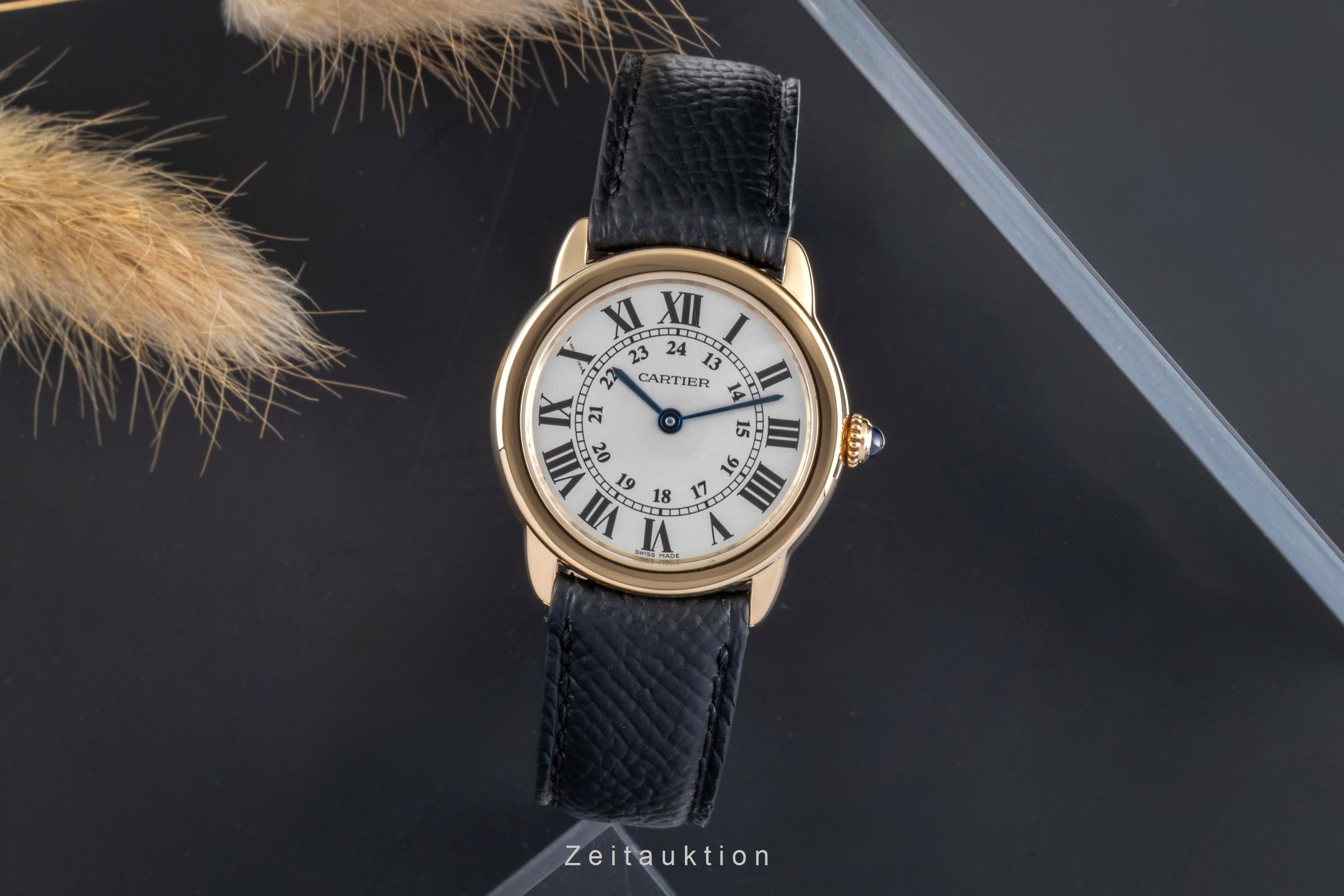 Cartier Lady Ronde Solo 18K (0,750) Gold/Stahl Damenuhr Ref. W6700355 VP: 9650 € [2505215]