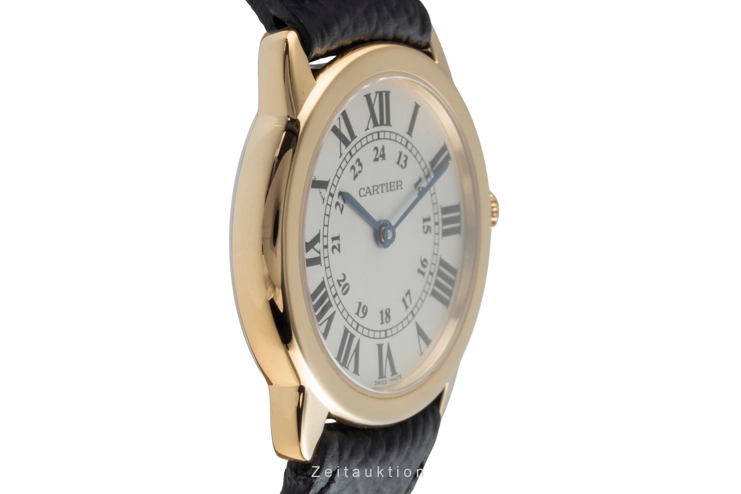 Cartier Lady Ronde Solo 18K (0,750) Gold/Stahl Damenuhr Ref. W6700355 VP: 9650 € [2505215]