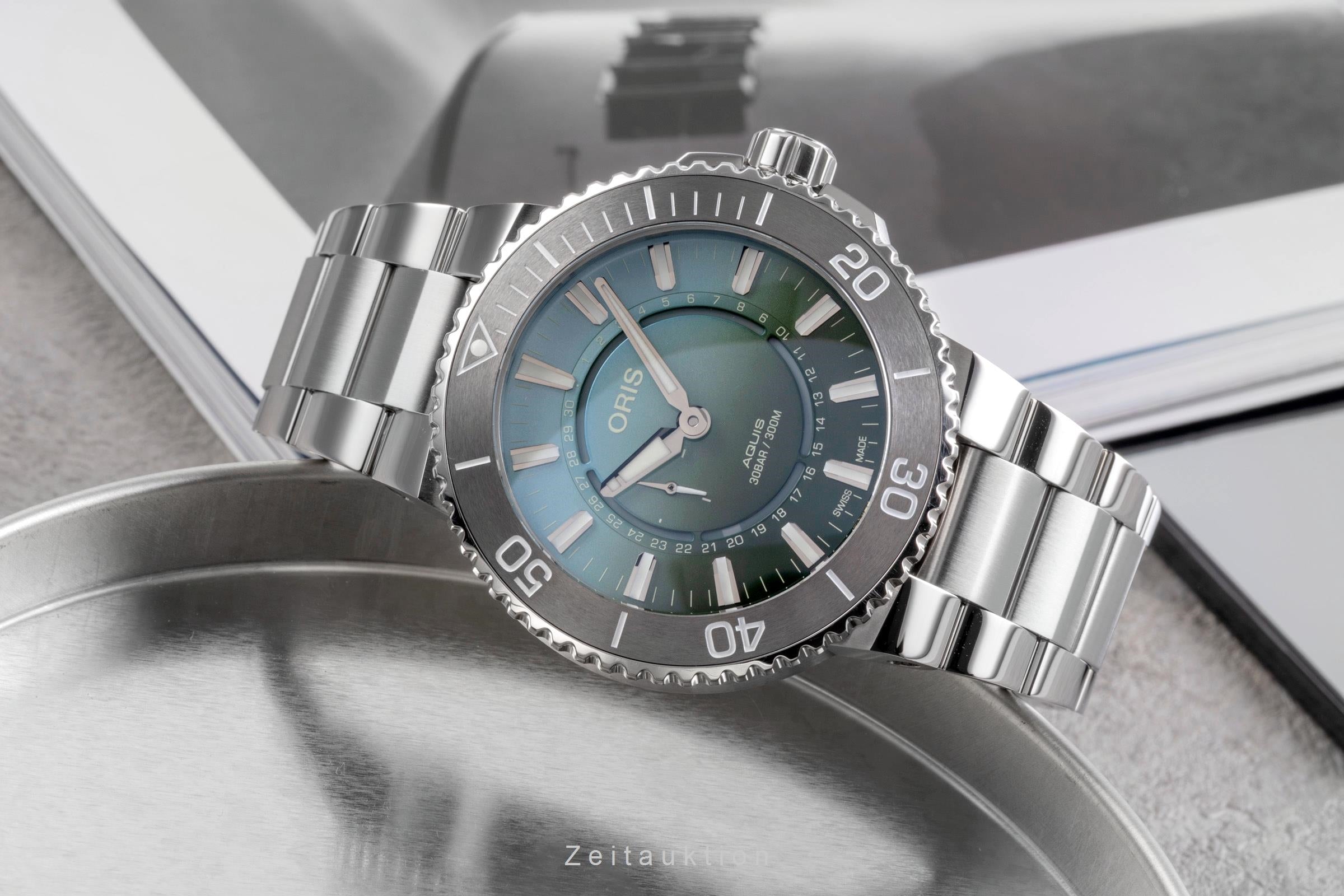 Oris Aquis Date steel automatic men's watch 01 743 7734 4197 LP: 2900EUR Limited  [2505217]