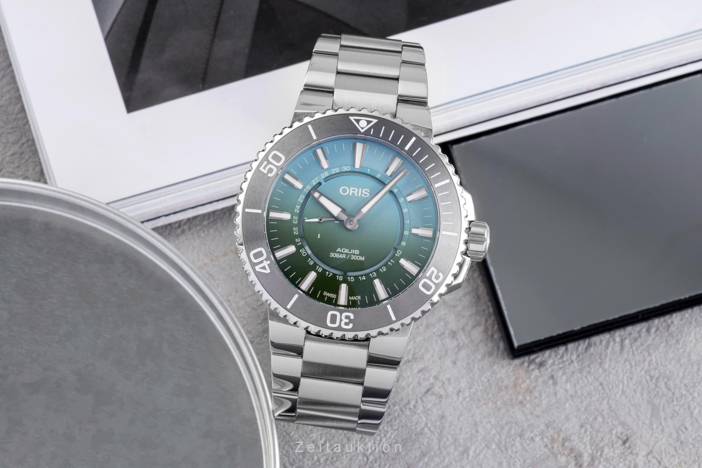 Oris Aquis Date steel automatic men's watch 01 743 7734 4197 LP: 2900EUR Limited  [2505217]