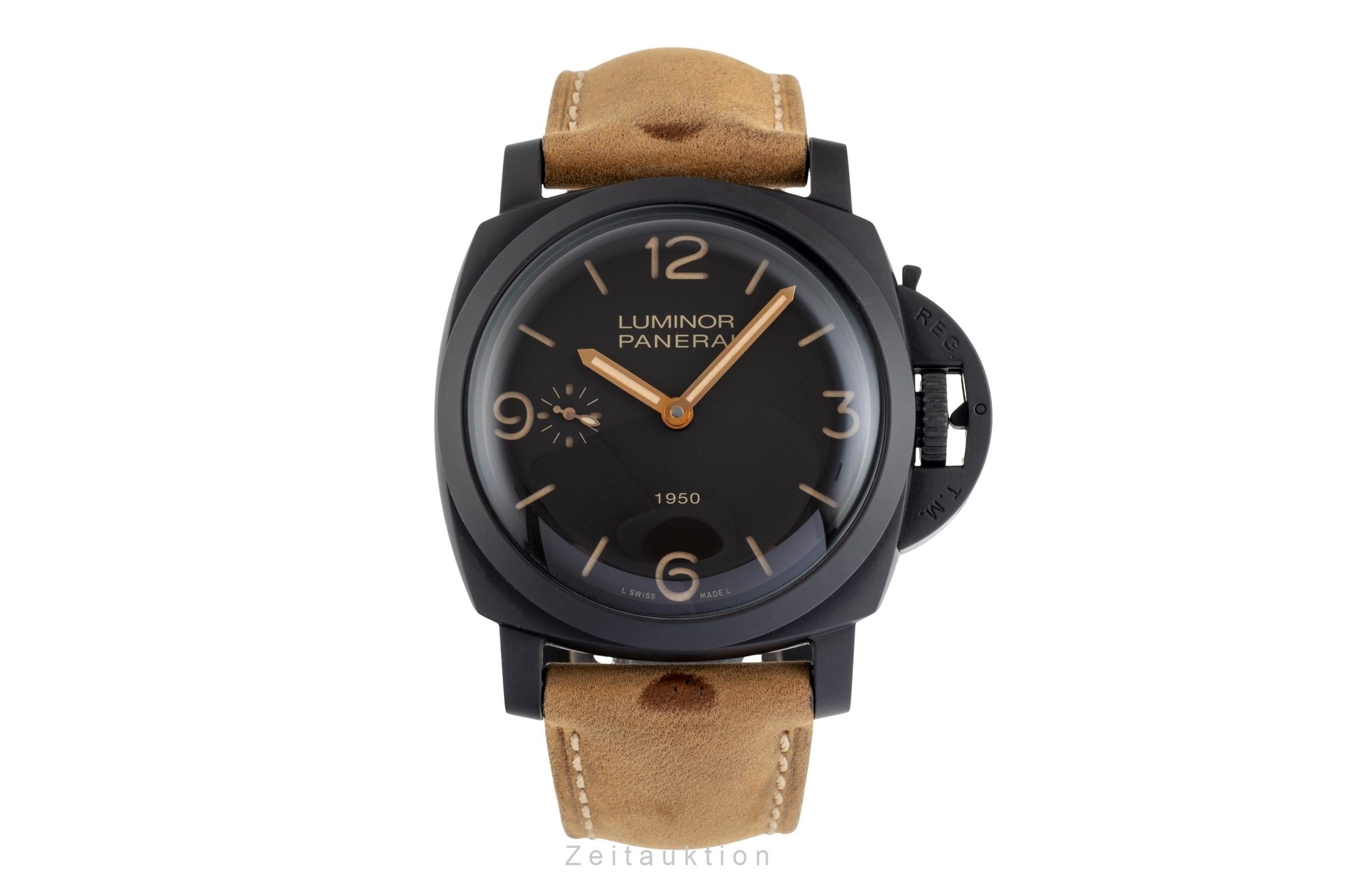 Panerai Luminor  aluminium  à remontage manuel montre pour hommes PAM00375 LP: 12500EUR Limited  [2505222]
