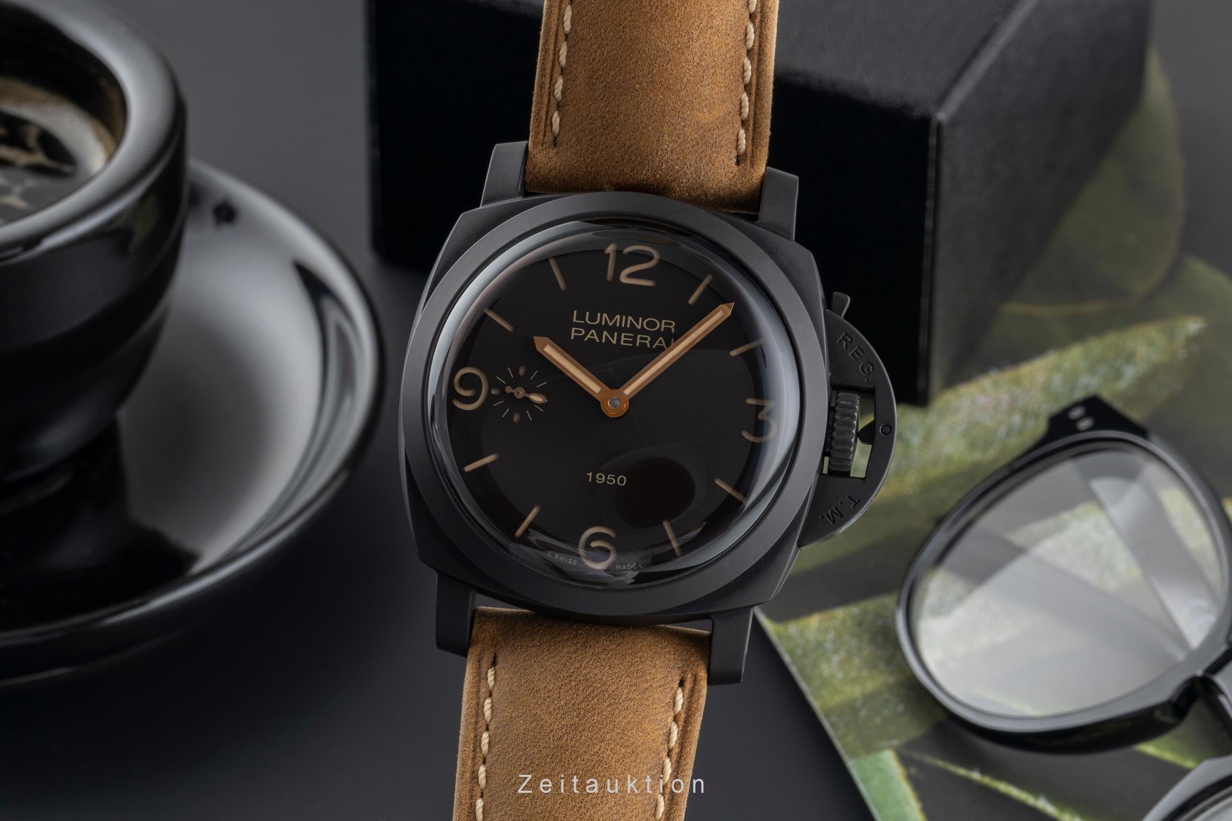 Panerai Luminor  aluminium  à remontage manuel montre pour hommes PAM00375 LP: 12500EUR Limited  [2505222]