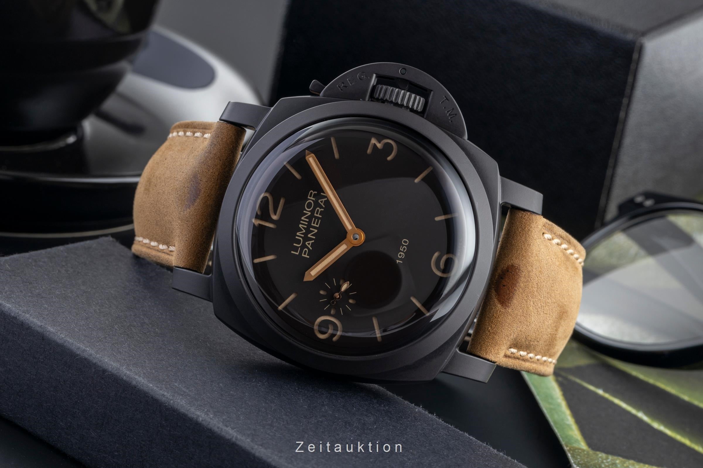 Panerai Luminor  aluminium  à remontage manuel montre pour hommes PAM00375 LP: 12500EUR Limited  [2505222]