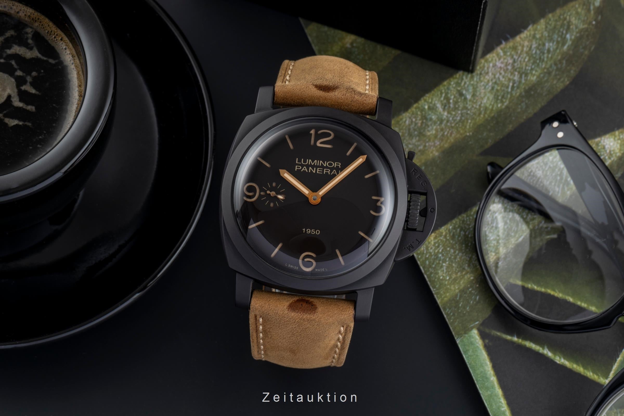 Panerai Luminor  aluminium  à remontage manuel montre pour hommes PAM00375 LP: 12500EUR Limited  [2505222]