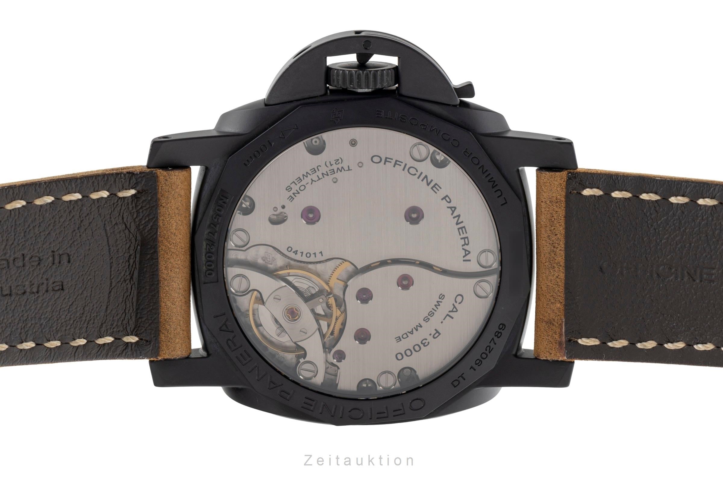 Panerai Luminor  aluminium  à remontage manuel montre pour hommes PAM00375 LP: 12500EUR Limited  [2505222]