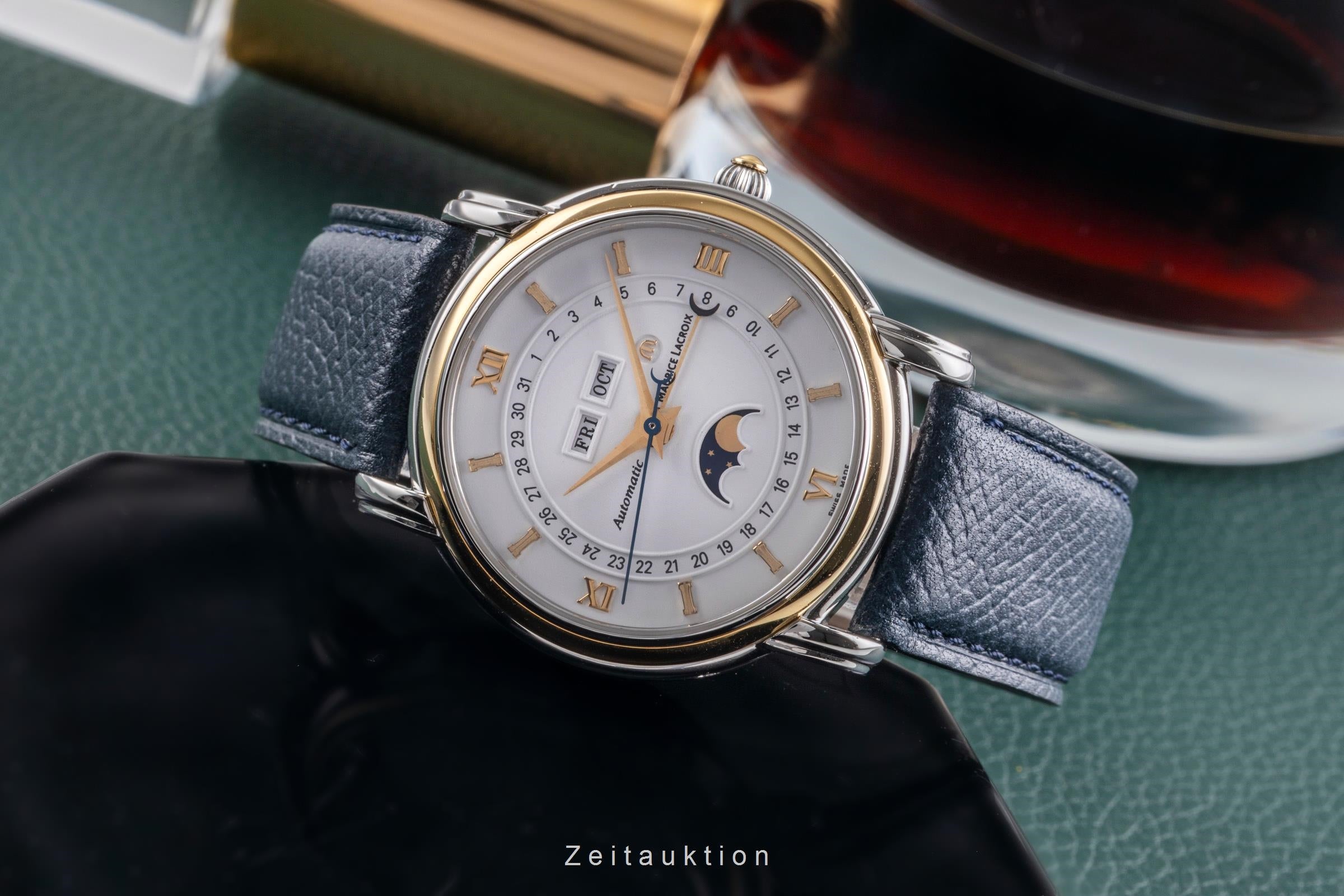 Maurice Lacroix Masterpiece steel / gold automatic men's watch 37757  [2505229]