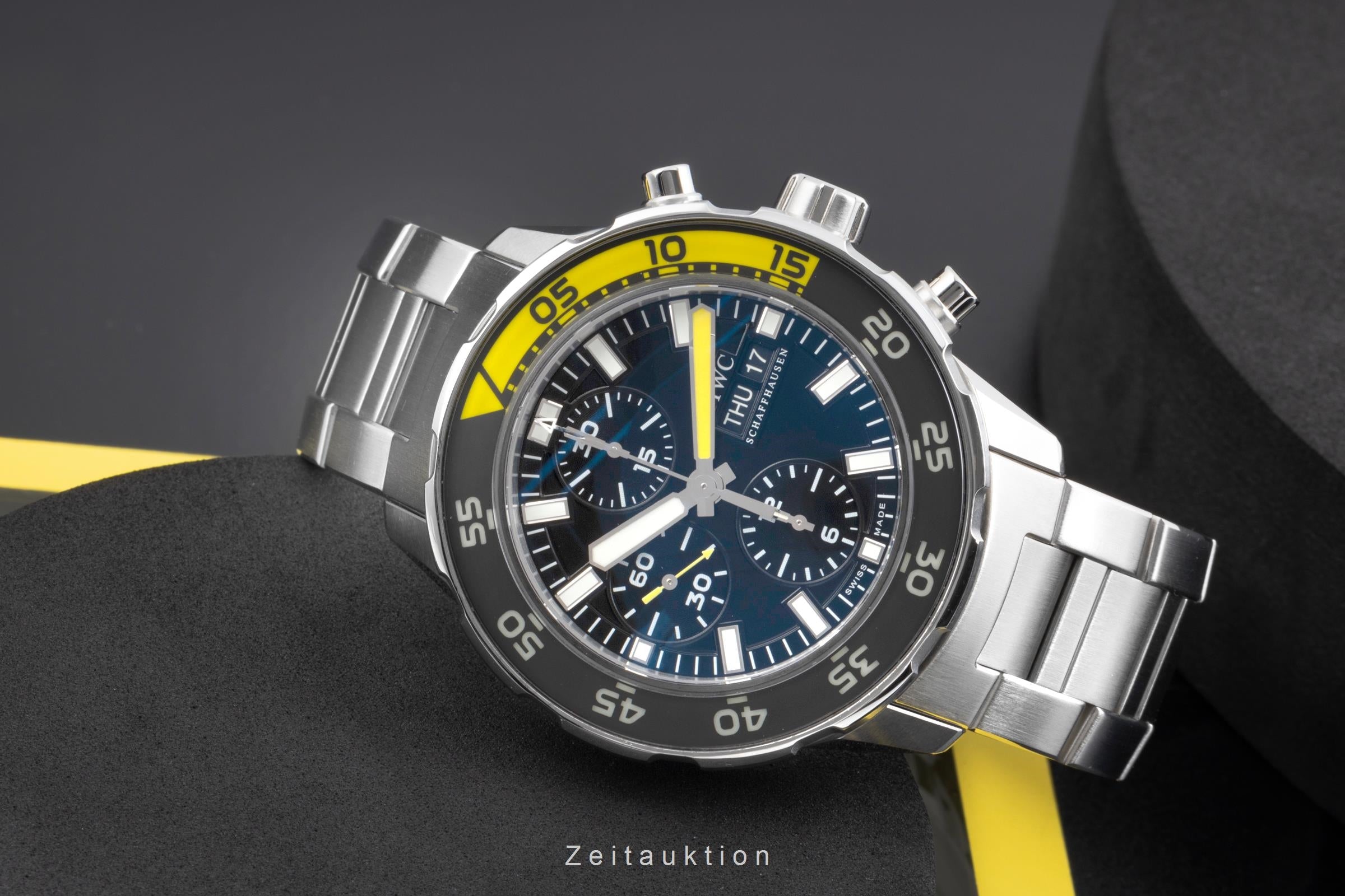 IWC Aquatimer Chronograph Stahl Automatik Herrenuhr Ref. IW376701 B&P 2015 [2505230]