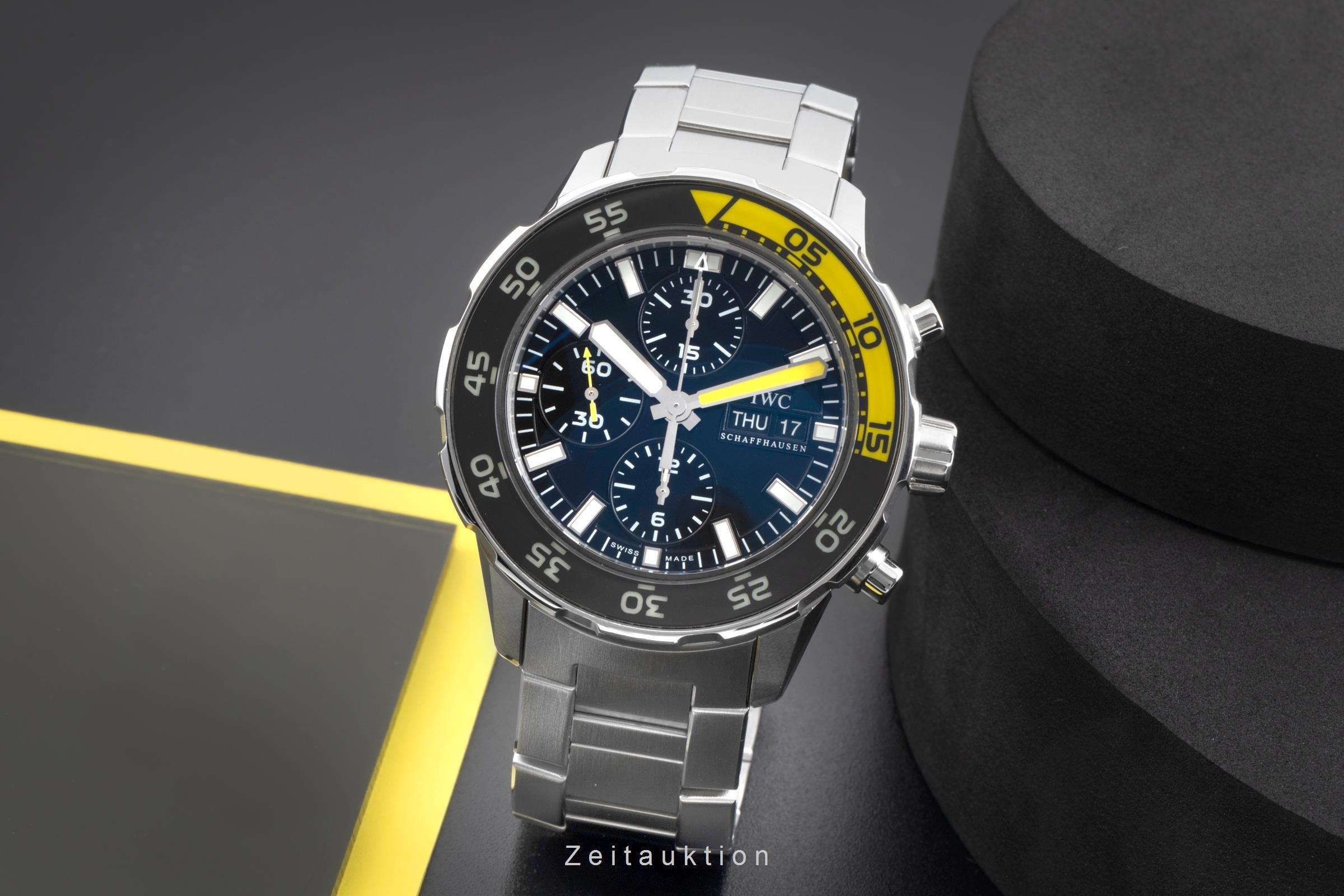 IWC Aquatimer Chronograph Stahl Automatik Herrenuhr Ref. IW376701 B&P 2015 [2505230]