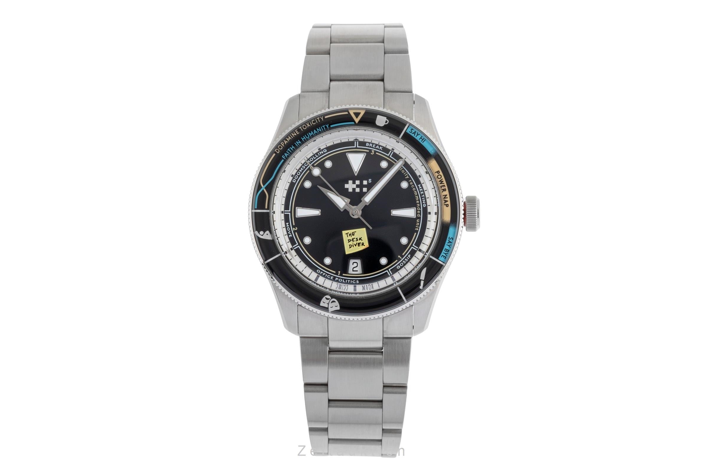 Christopher Ward Desk Diver steel automatic Ref. C65-41ADA2-DDK