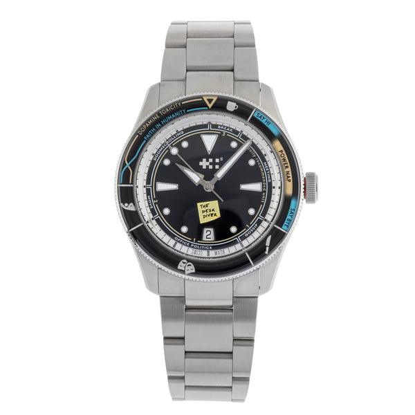 Christopher Ward Desk Diver steel automatic men's watch C65-41ADA2-DDK Limited  [2505231]