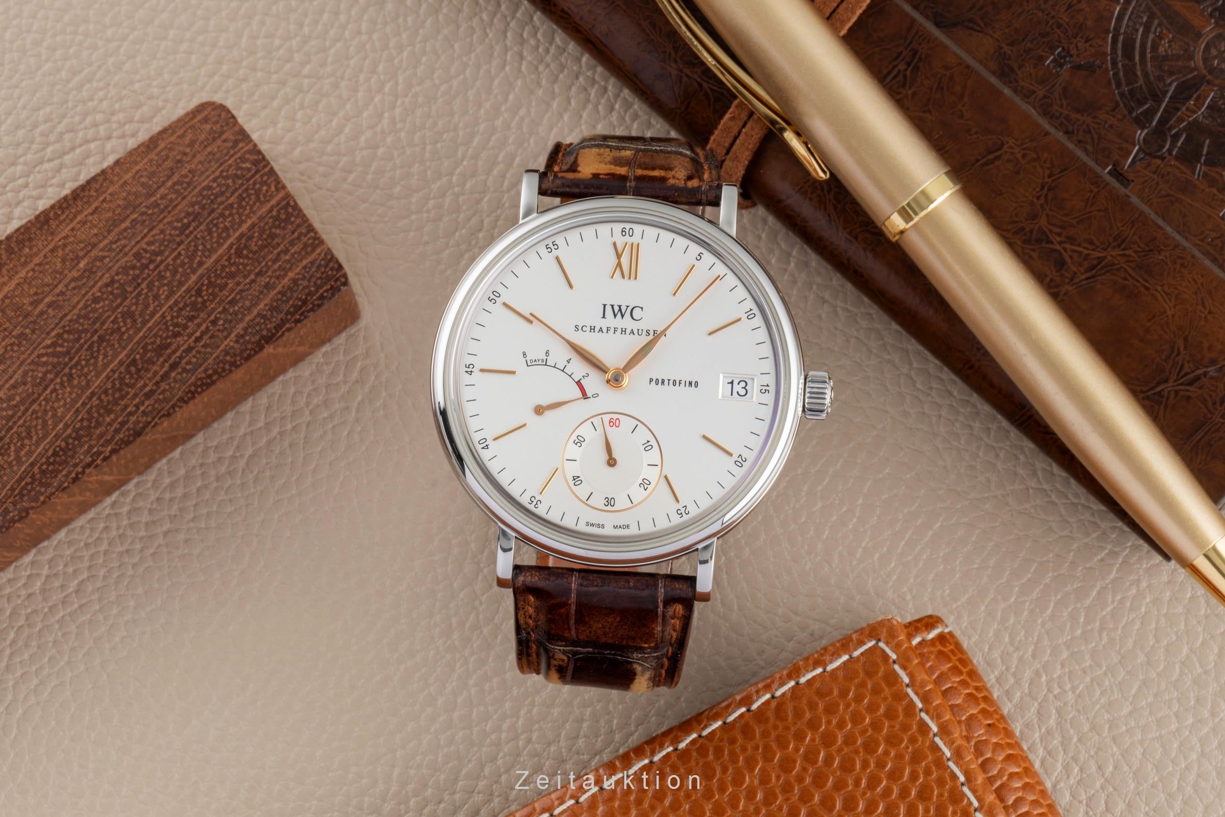 IWC Portofino Hand-Wound Eight Days Edelstahl Herrenuhr Ref. IW510103 [2505234]