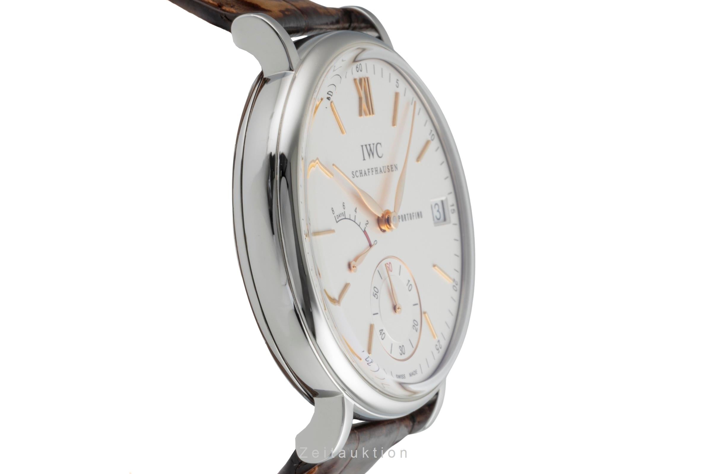 IWC Portofino Hand-Wound Eight Days Edelstahl Herrenuhr Ref. IW510103 [2505234]