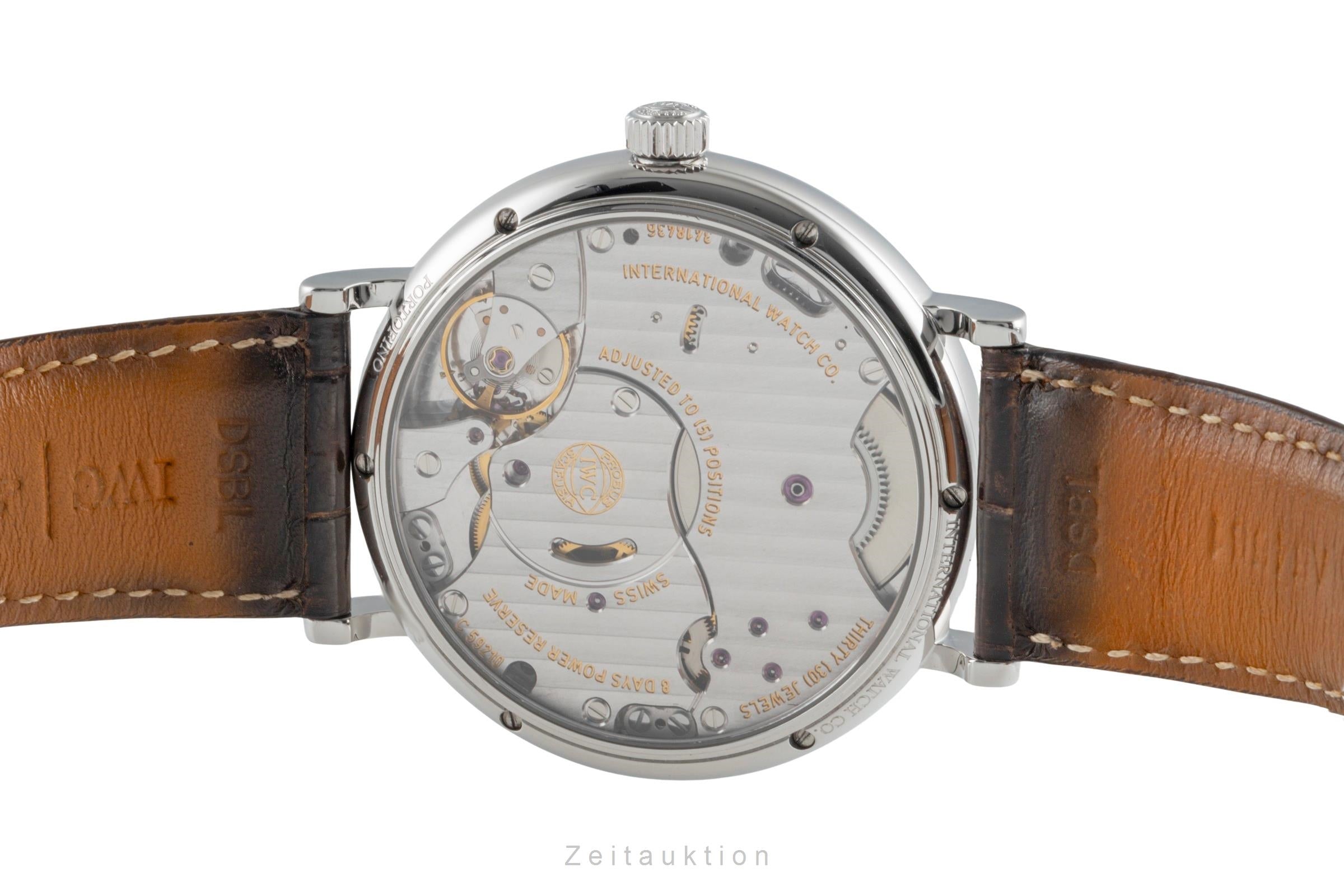IWC Portofino Hand-Wound Eight Days Edelstahl Herrenuhr Ref. IW510103 [2505234]
