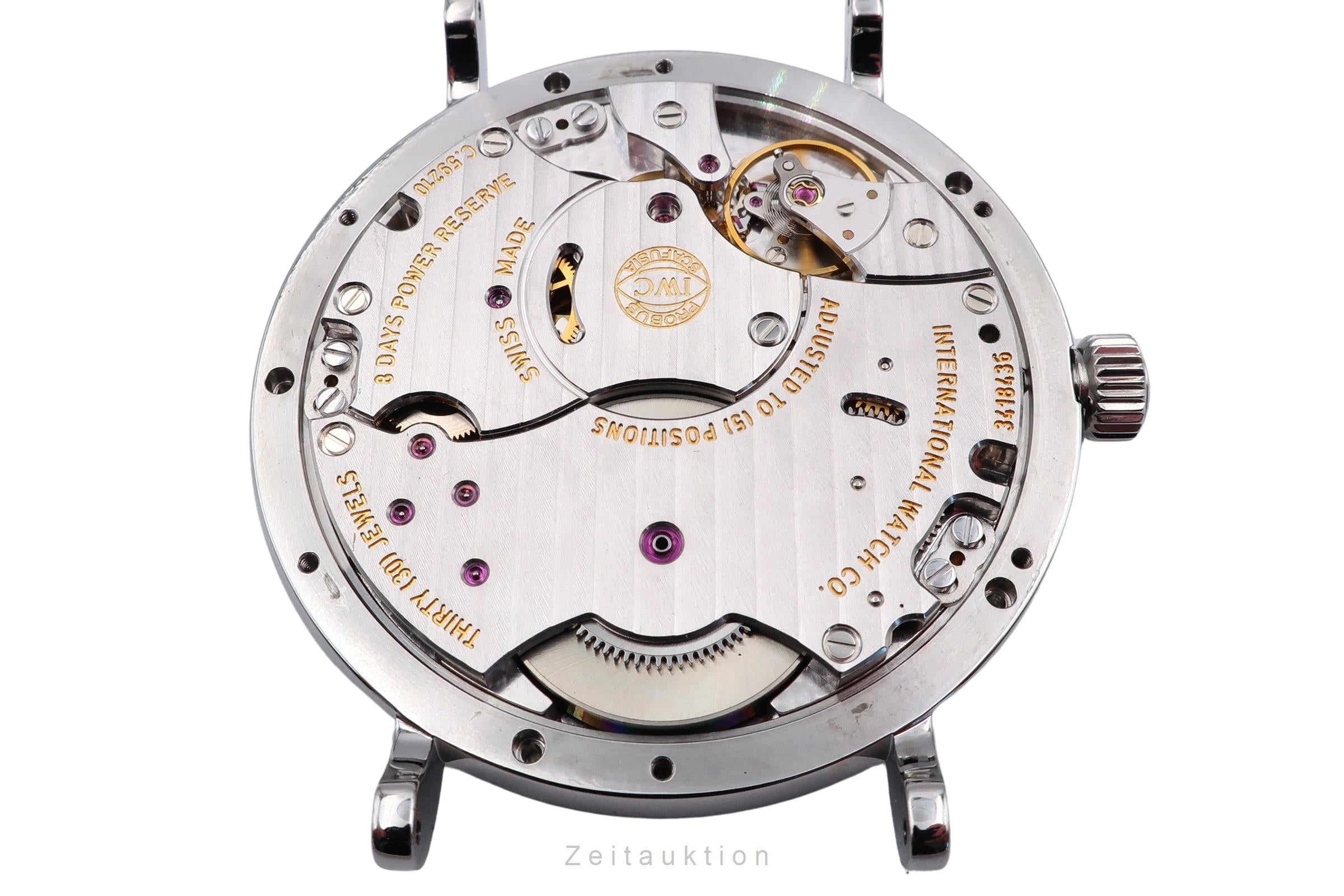 IWC Portofino Hand-Wound Eight Days Edelstahl Herrenuhr Ref. IW510103 [2505234]