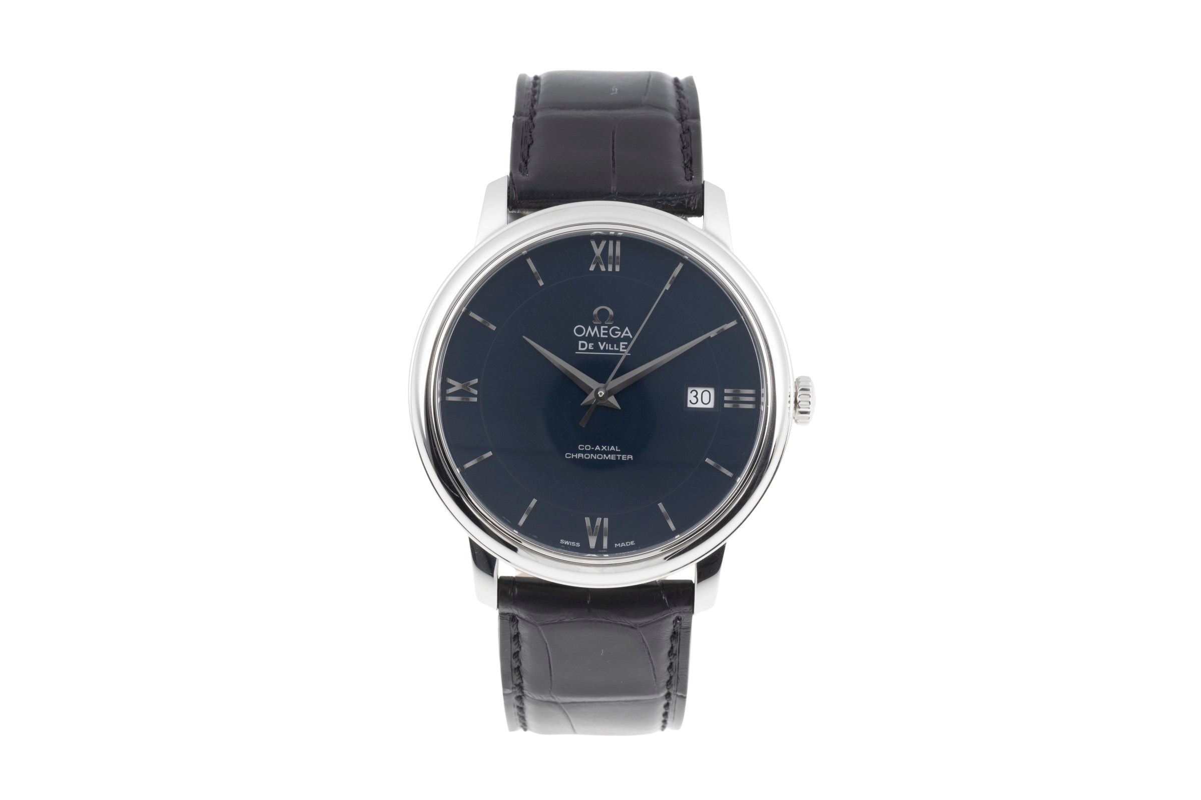 Omega De Ville acier automatique montre pour hommes 424.13.40.20.03.001 LP: 3500EUR  [2505237]