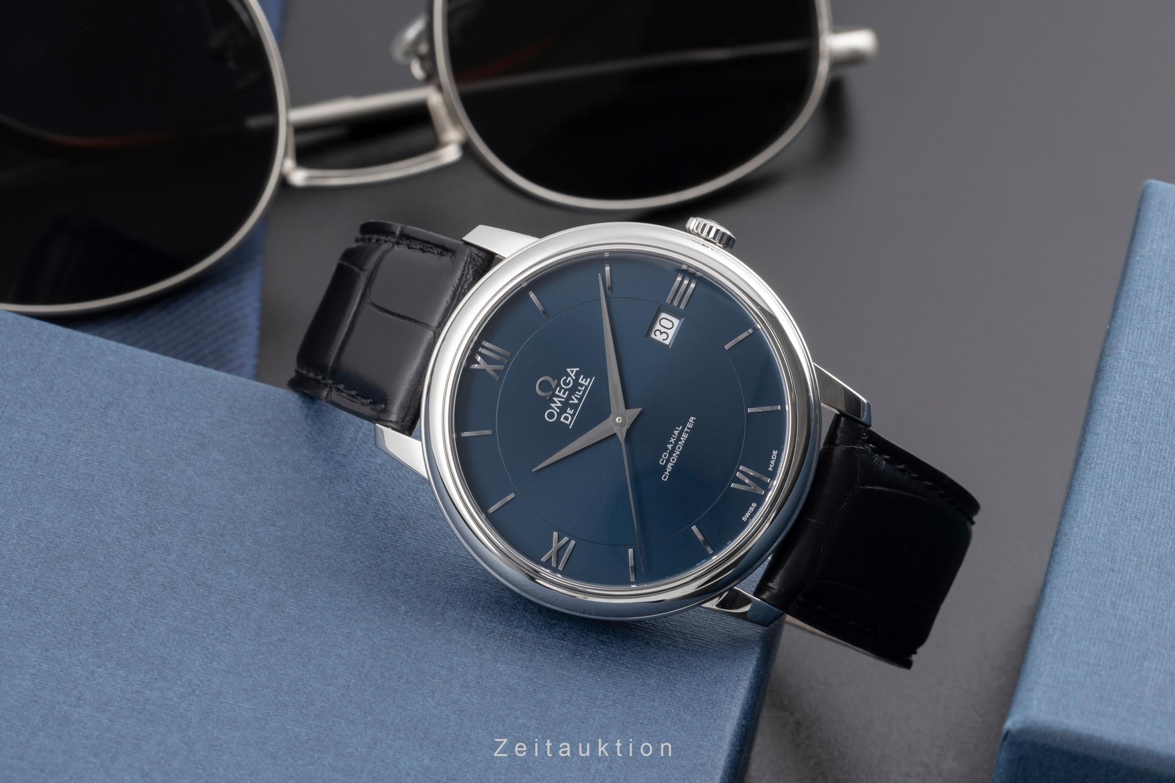 Omega De Ville steel automatic men's watch 424.13.40.20.03.001 LP: 3500EUR  [2505237]