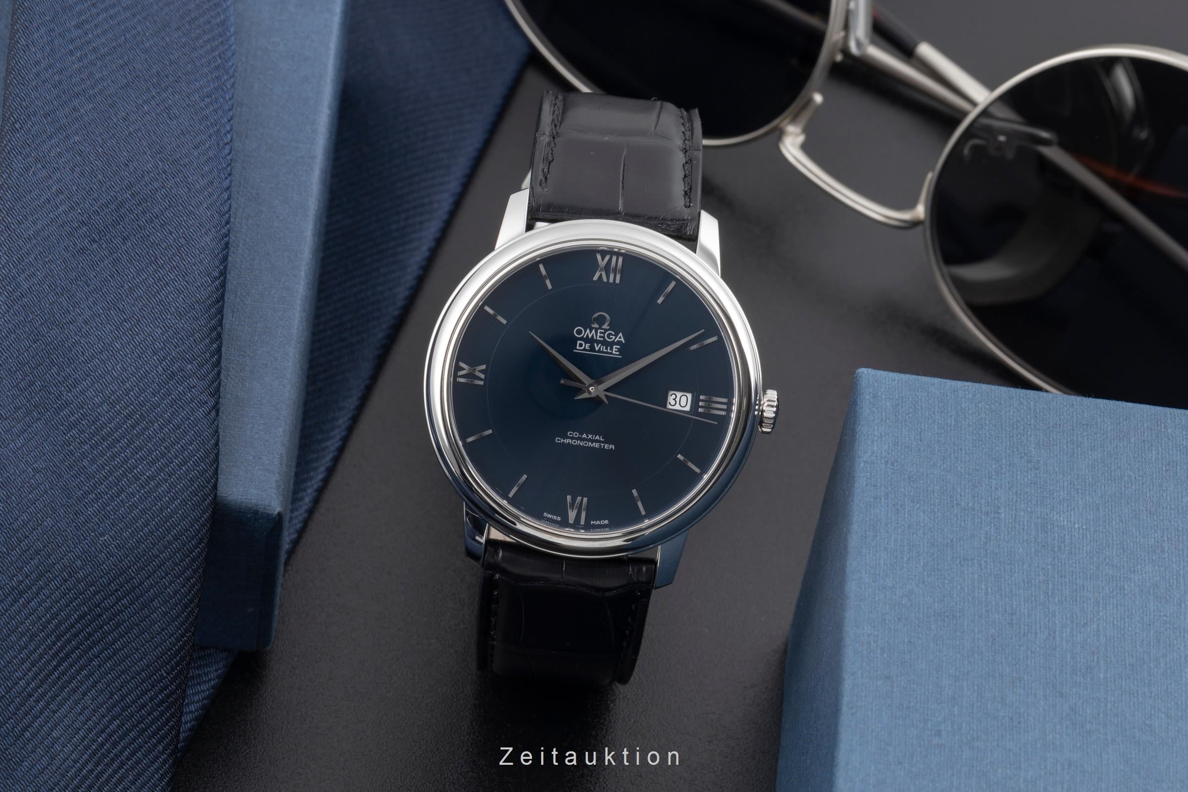 Omega De Ville steel automatic men's watch 424.13.40.20.03.001 LP: 3500EUR  [2505237]