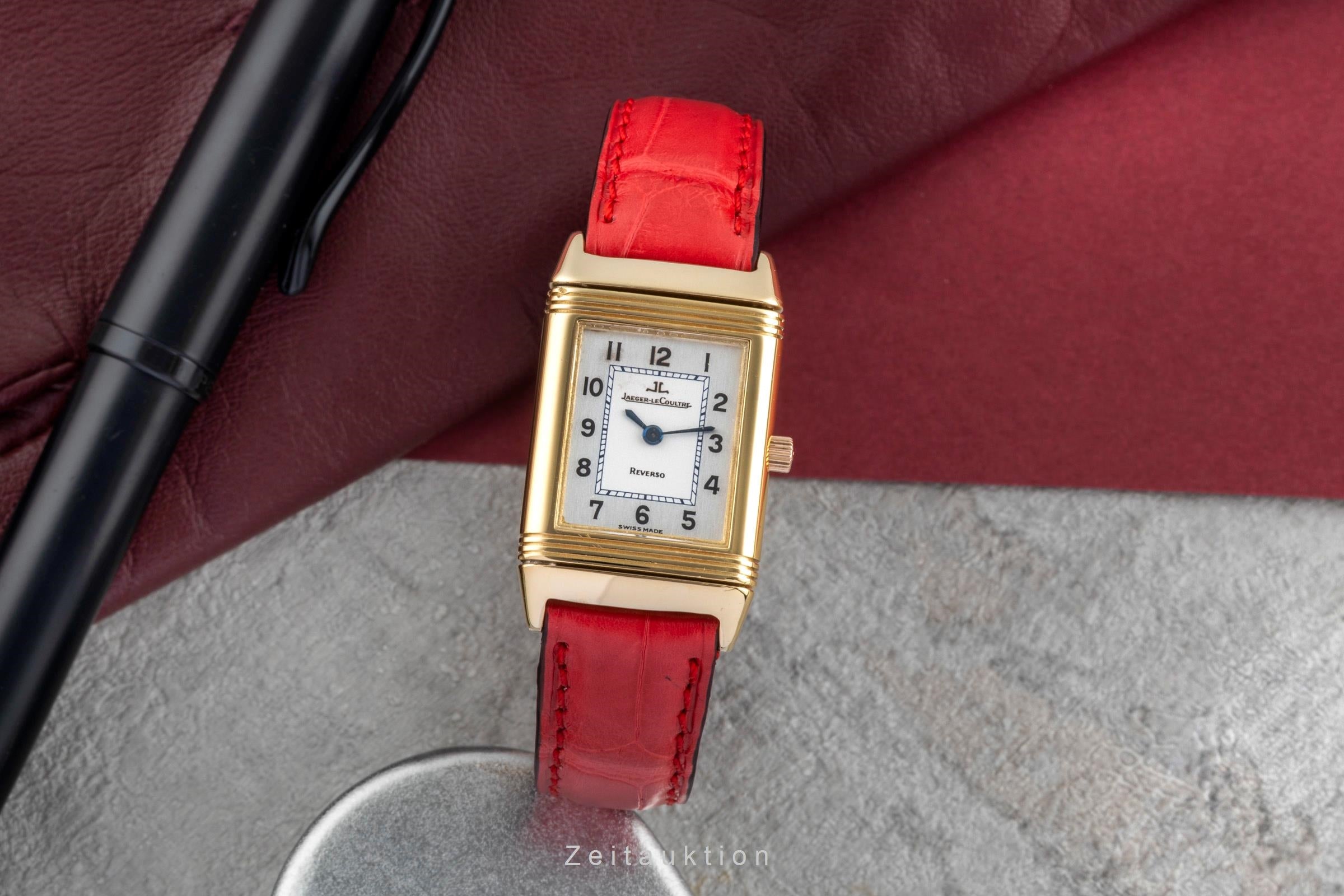 Jaeger LeCoultre Reverso oro 18 ct quarzo orologio da donna 260.1.08   Q2611120  [2505242]