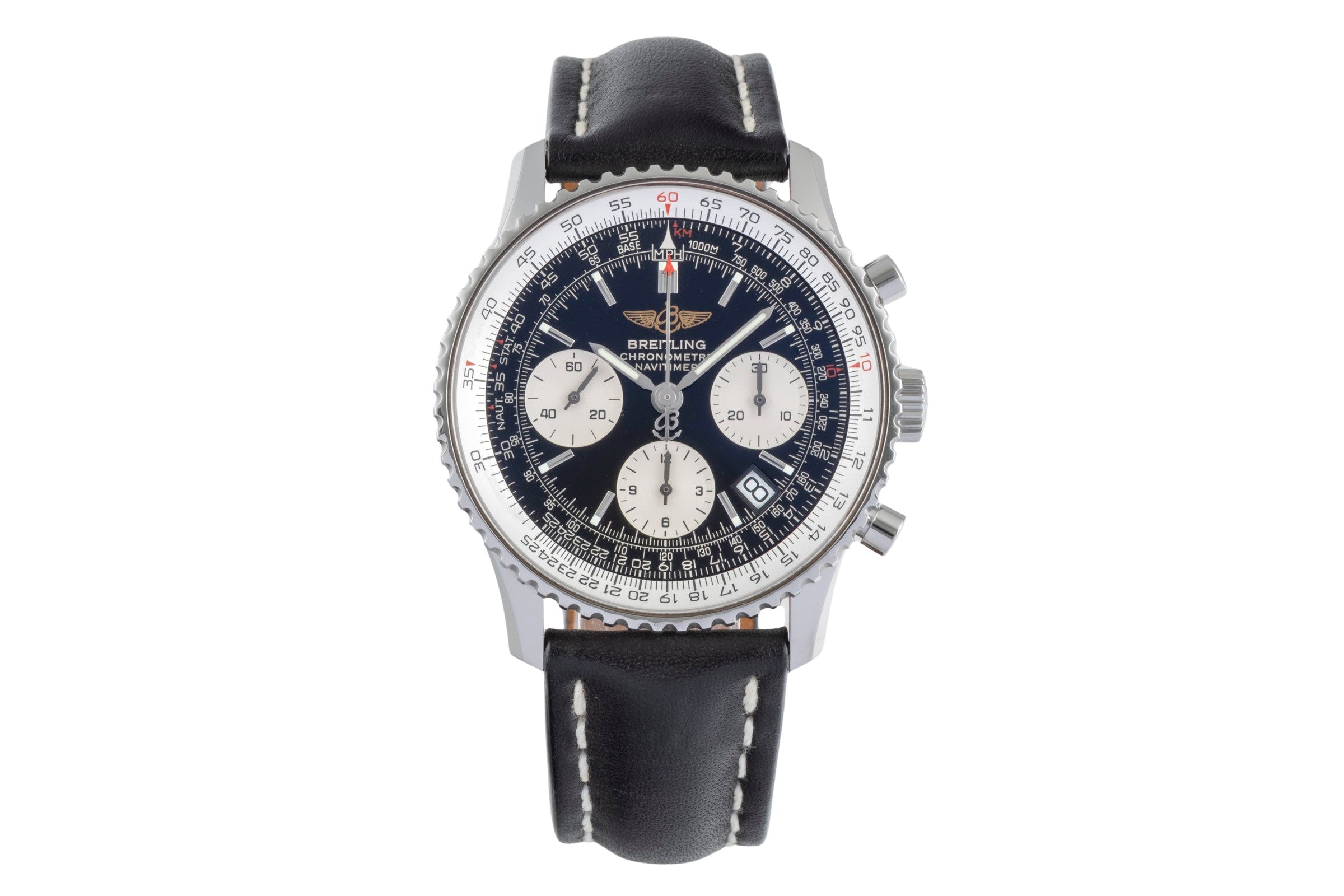 Breitling Navitimer chronograph steel automatic men's watch A23322  [2505245]