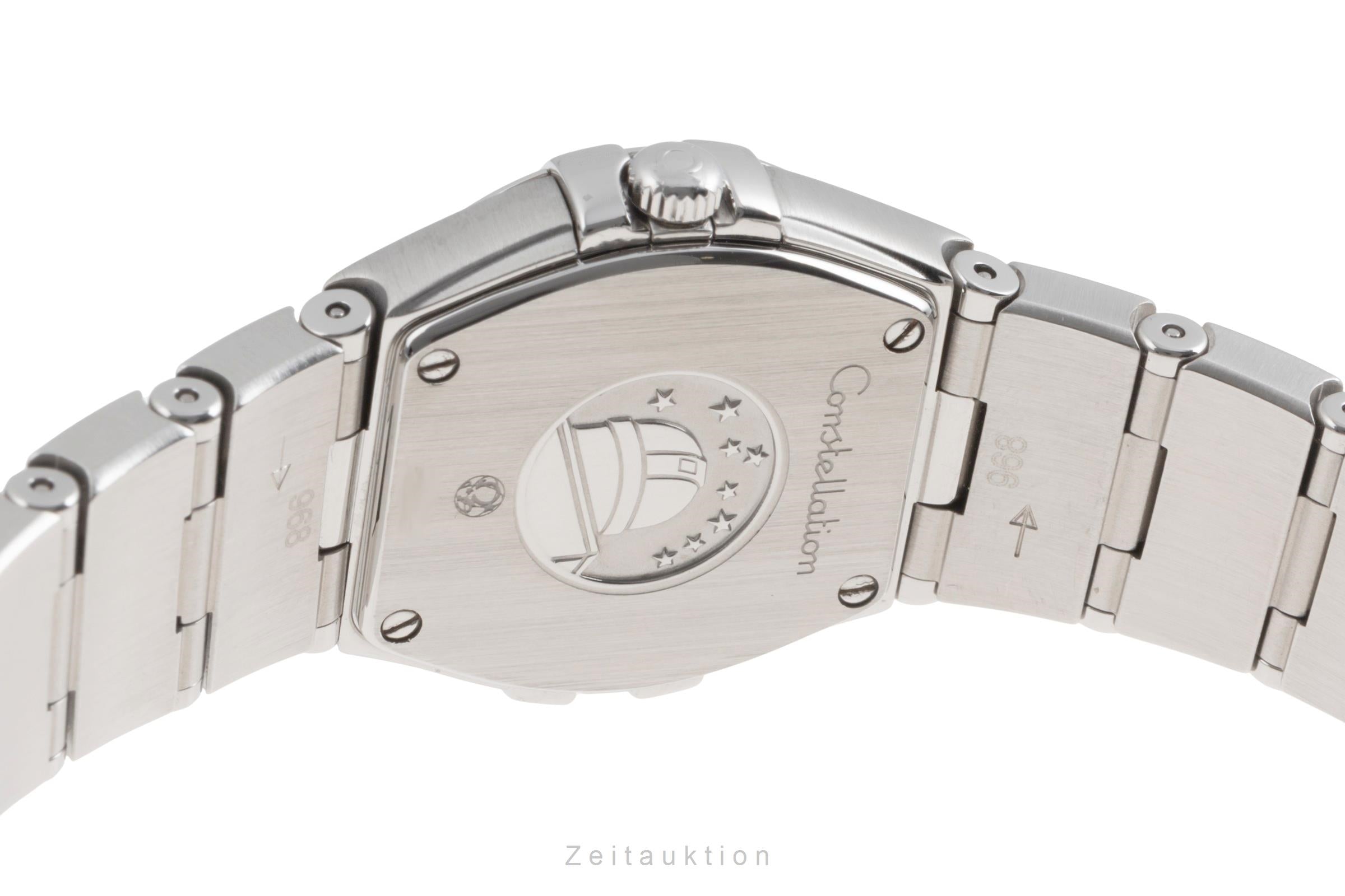 Omega Constellation Diamond Dial Stahl Damenuhr Ref. 123.10.24.60.51.001 B&P [2505248]