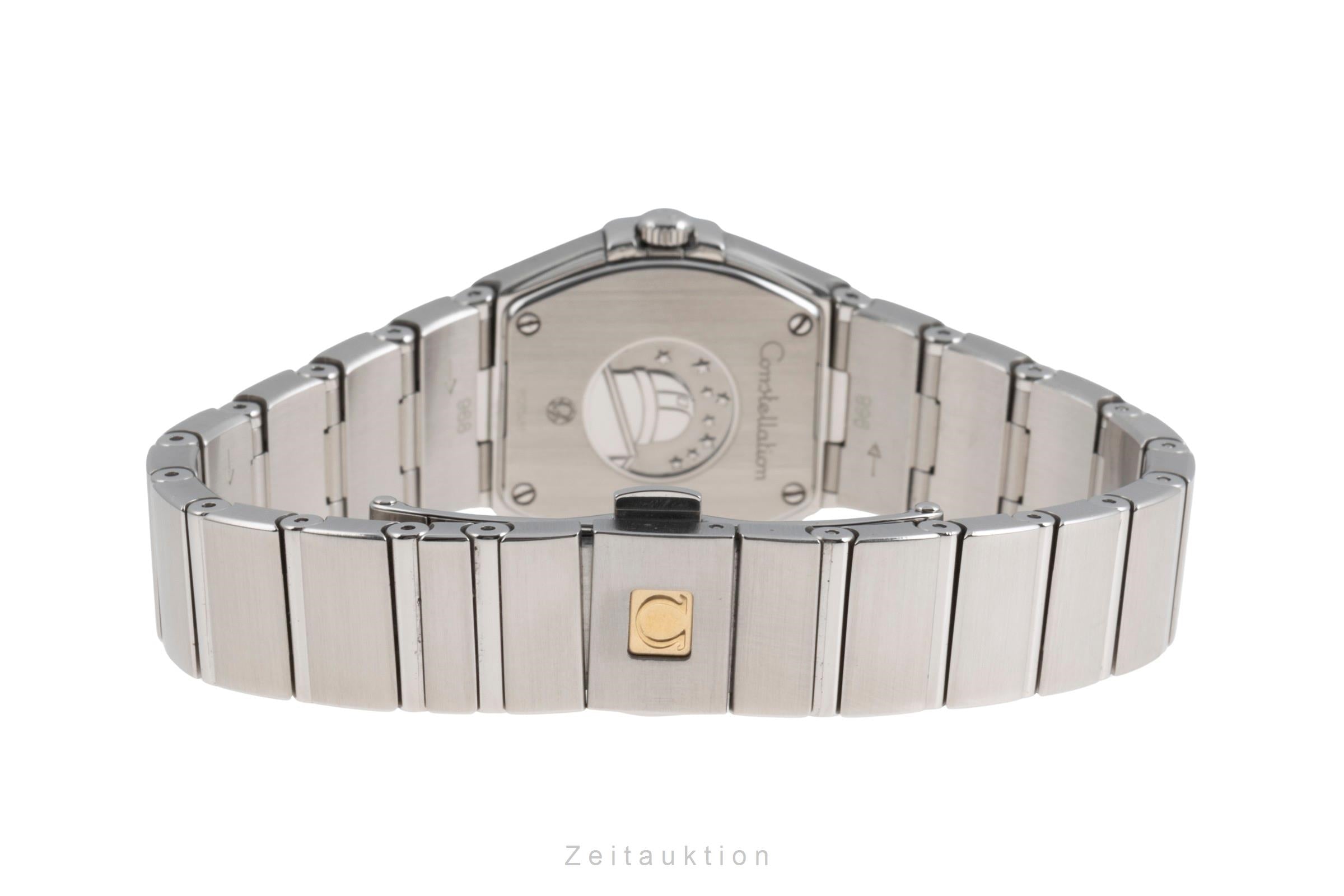 Omega Constellation Diamond Dial Stahl Damenuhr Ref. 123.10.24.60.51.001 B&P [2505248]
