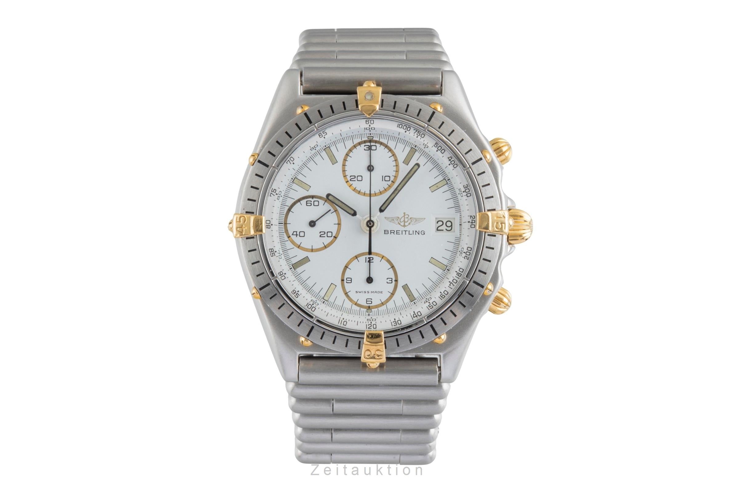 Breitling Chronomat chronograph gilt / steel automatic men's watch 81950  [2505250]