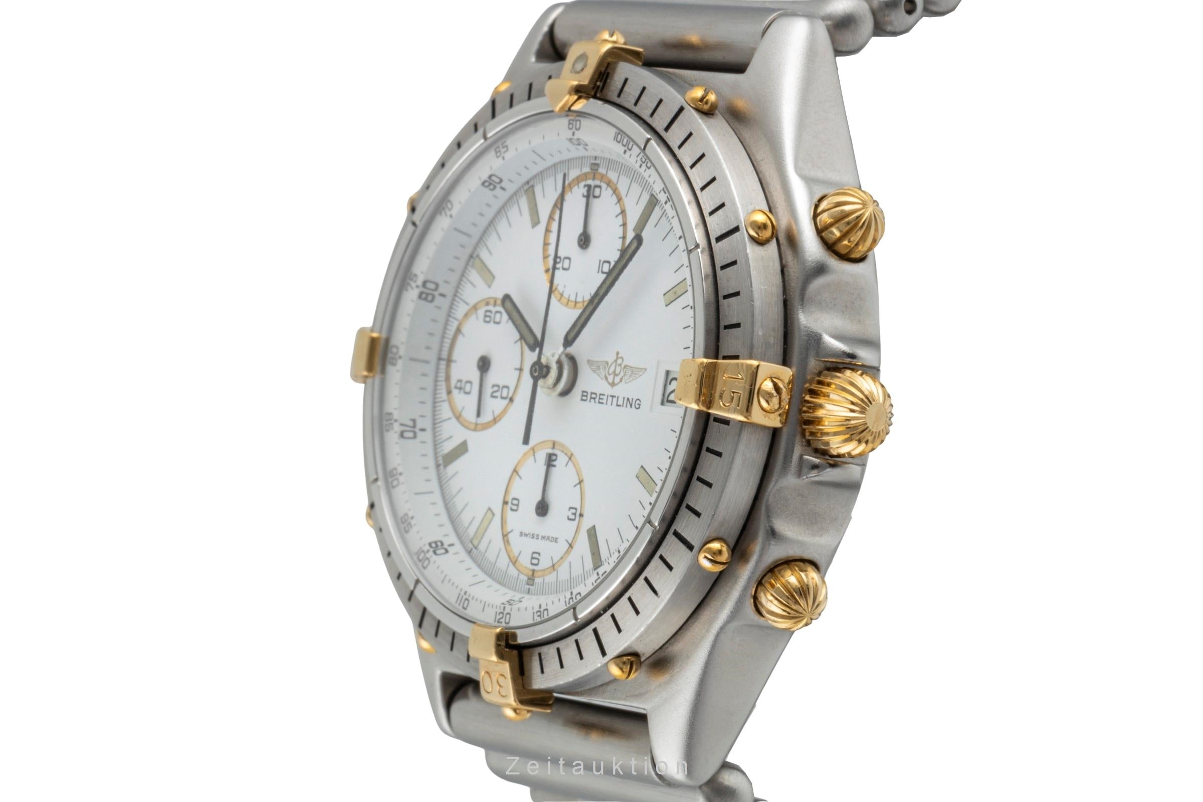 Breitling Chronomat chronograph gilt / steel automatic men's watch 81950  [2505250]