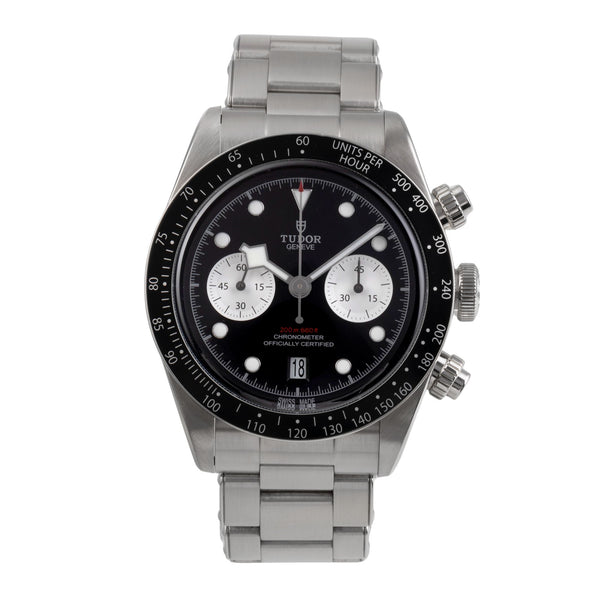 Tudor Heritage Black Bay chronographe acier automatique montre pour hommes 79360N  [2505255]