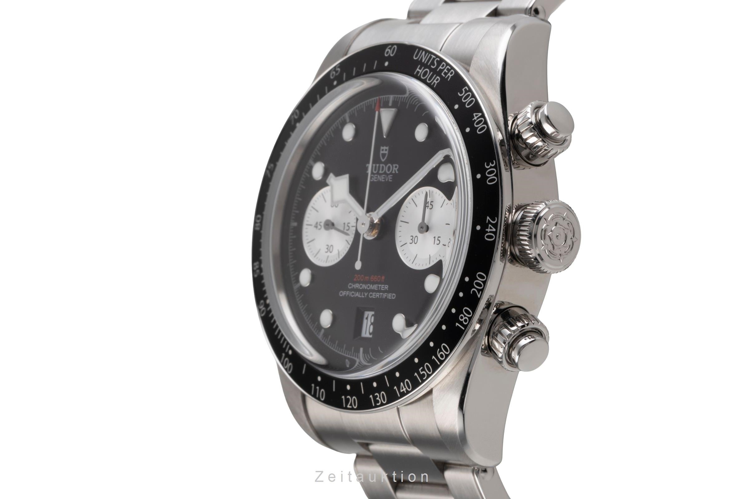 Tudor Heritage Black Bay chronographe acier automatique montre pour hommes 79360N  [2505255]