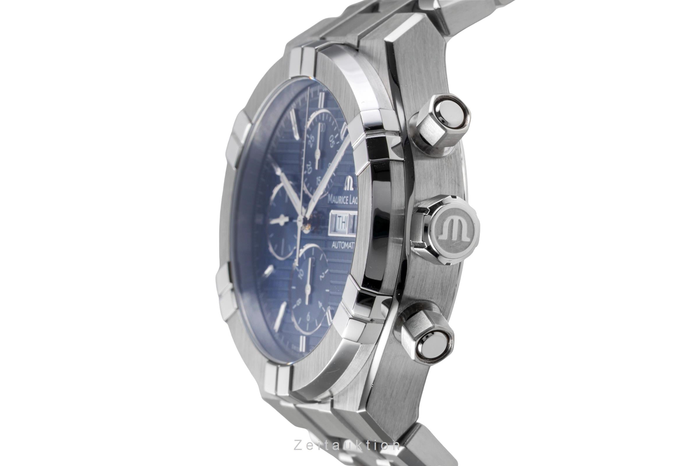 Maurice Lacroix Aikon chronographe acier automatique montre pour hommes AI6038-SS002-4301 LP: 3400EUR  [2505256]
