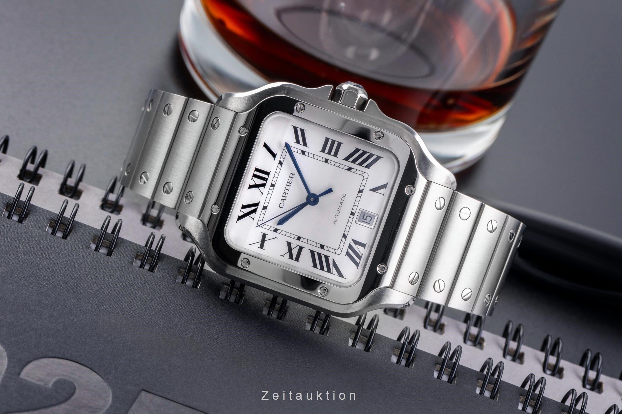 Cartier Santos steel automatic men's watch WSSA0018 LP: 8850EUR  [2505259]