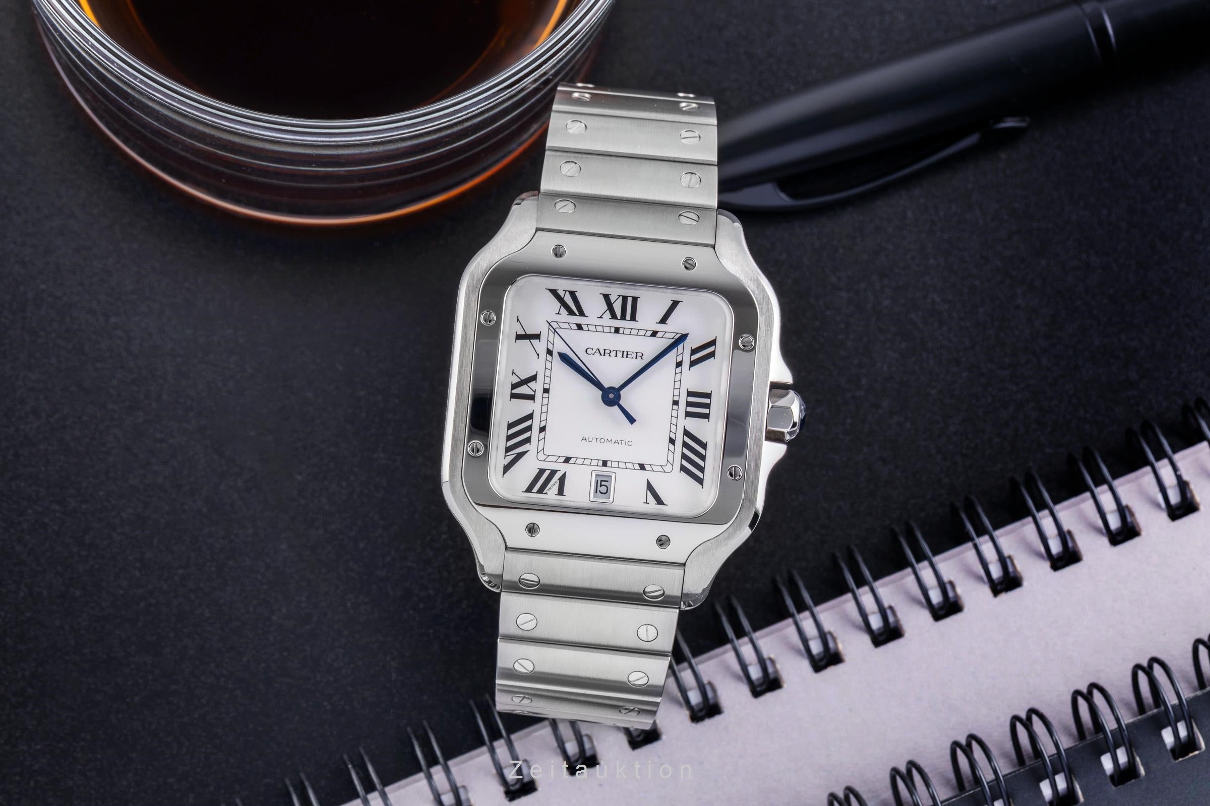 Cartier Santos steel automatic men's watch WSSA0018 LP: 8850EUR  [2505259]