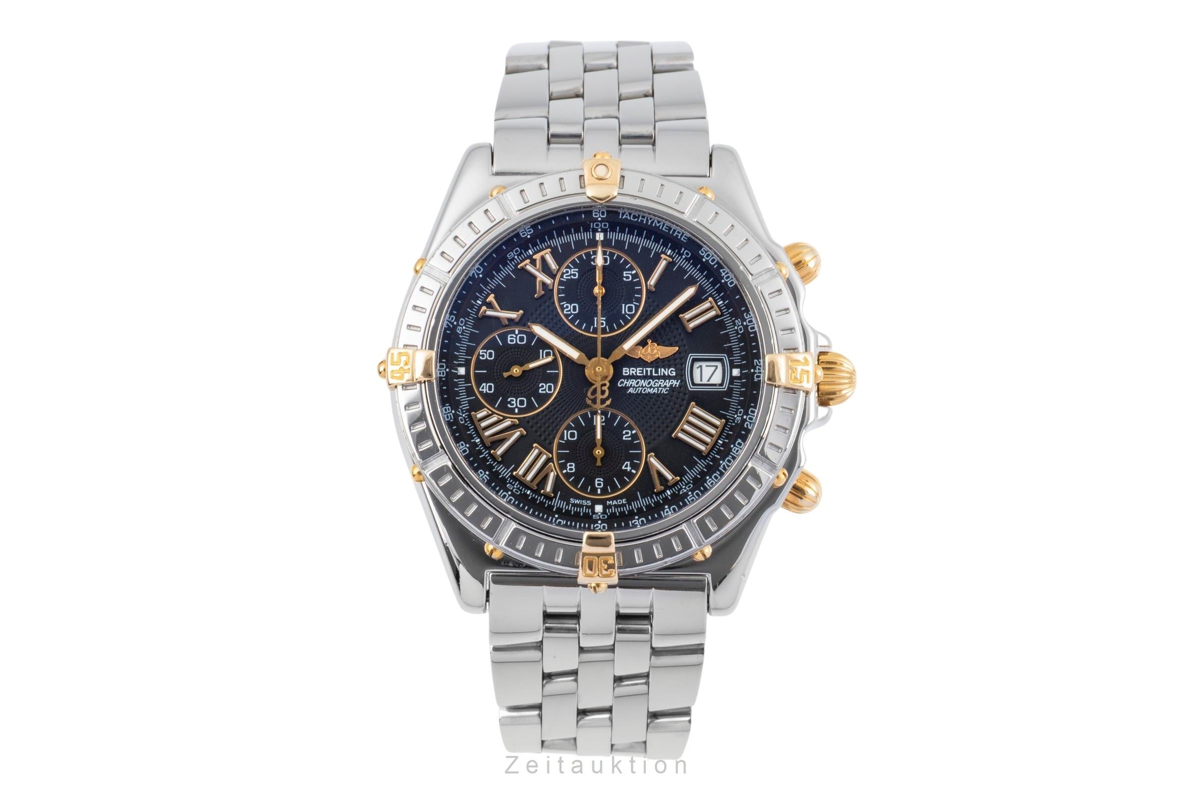 Breitling クロノメーター 腕時計 Breitling Crosswind chronograph steel / gold automatic Kal. B13