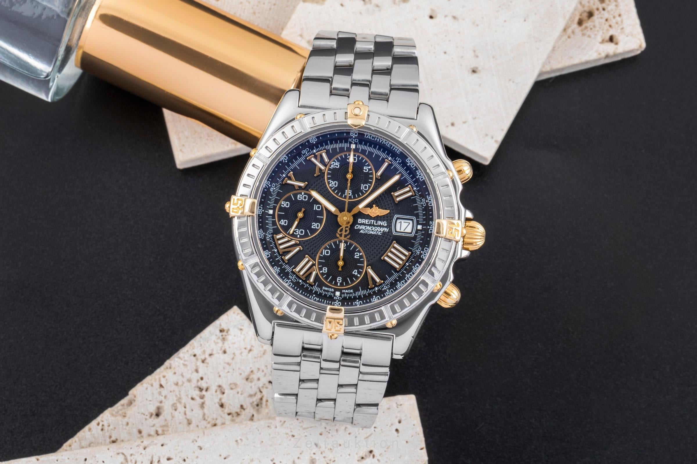 Breitling Crosswind chronograph steel / gold automatic Kal. B13