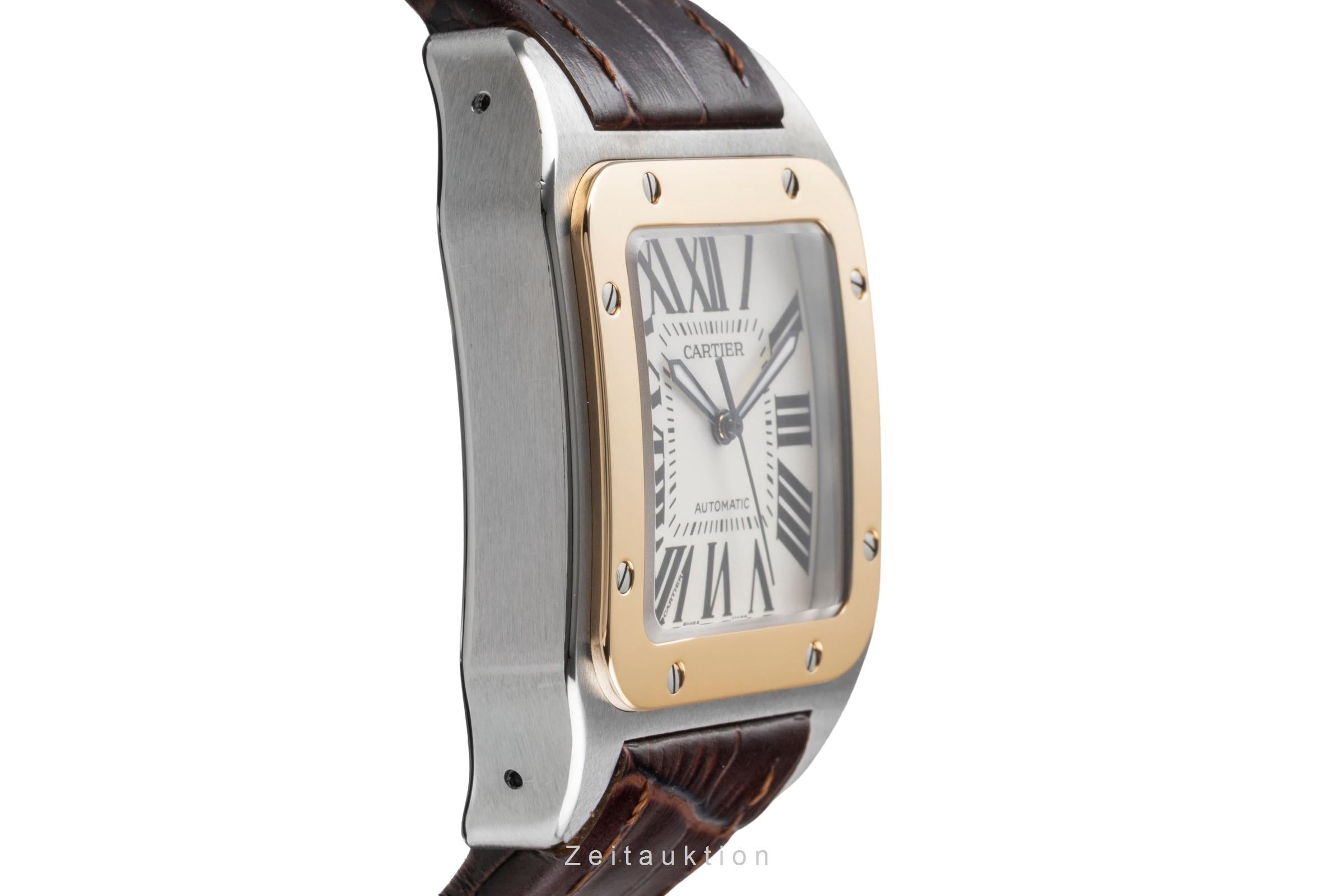 Cartier Santos 100 acier / or  automatique montre pour hommes W20077X7  [2505262]