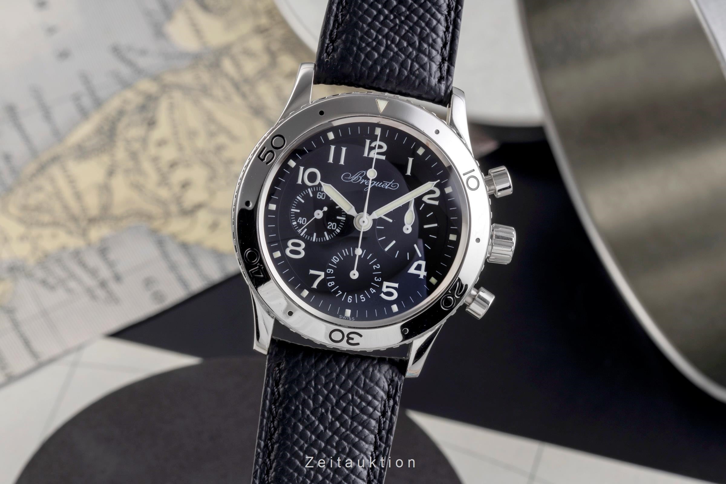 Breguet Type XX chronographe acier automatique montre pour hommes 3800  [2505267]