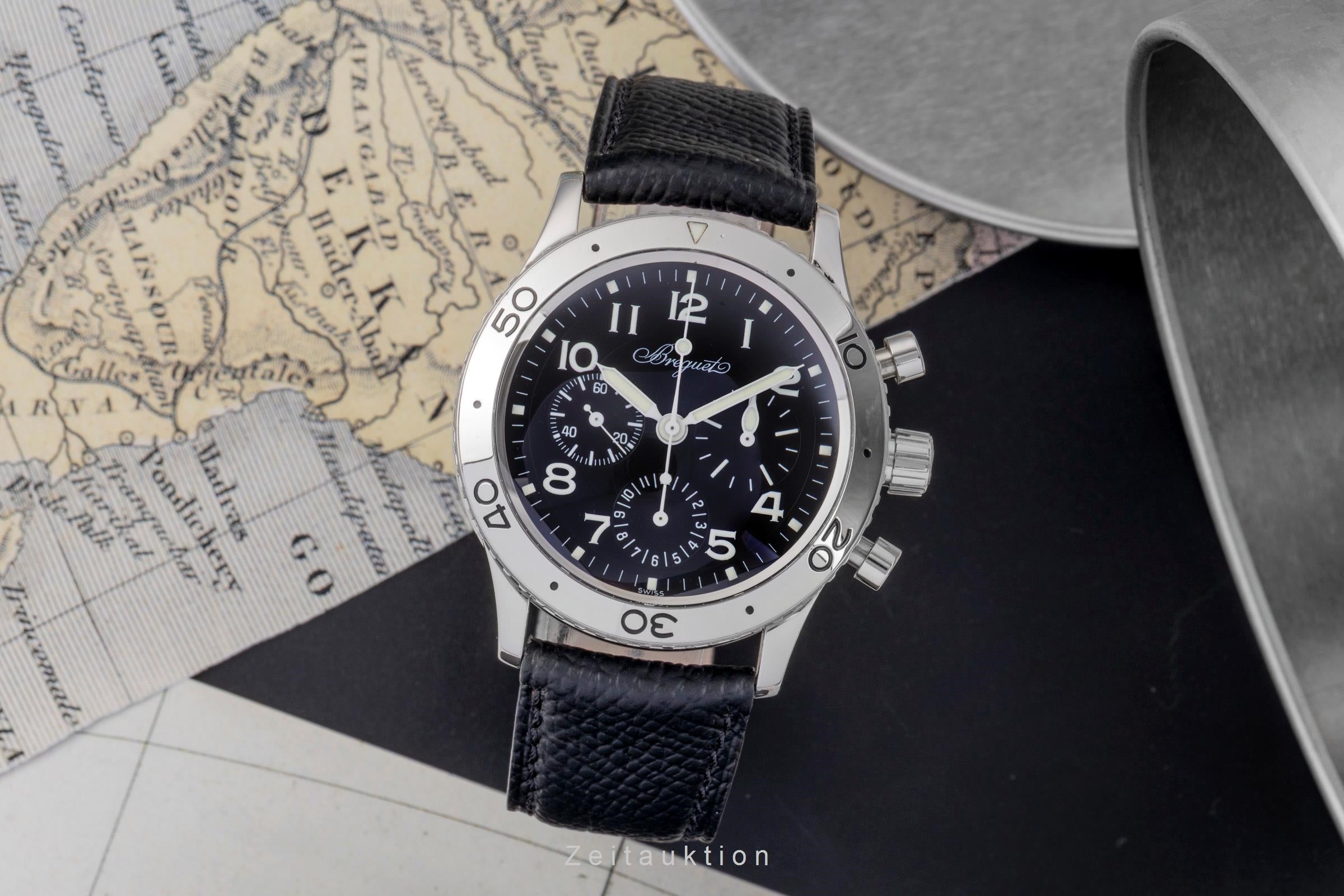 Breguet Type XX chronographe acier automatique montre pour hommes 3800  [2505267]