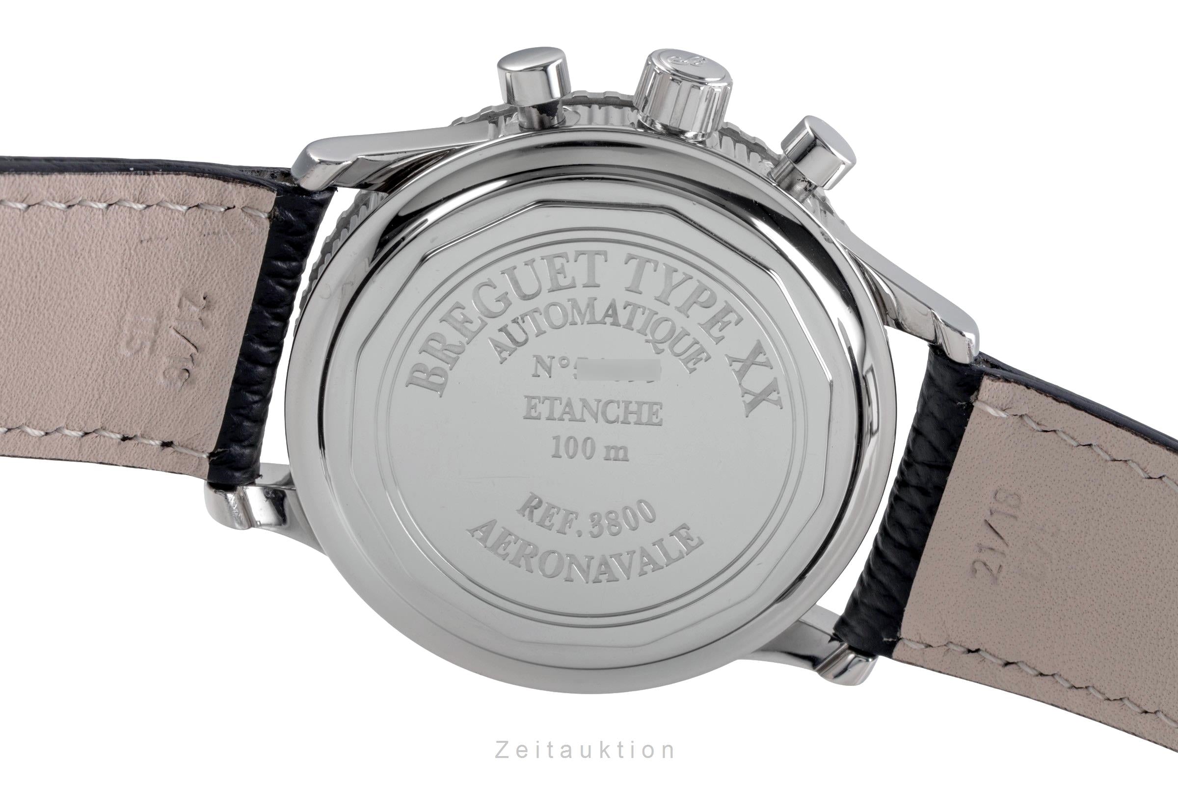 Breguet Type XX chronographe acier automatique montre pour hommes 3800  [2505267]