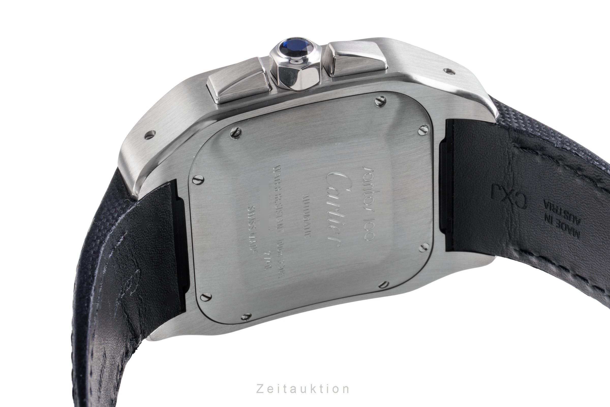 Cartier Santos 100 cronógrafo acero / oro automático reloj para caballeros W20091X7 LP: 16700EUR  [2505269]