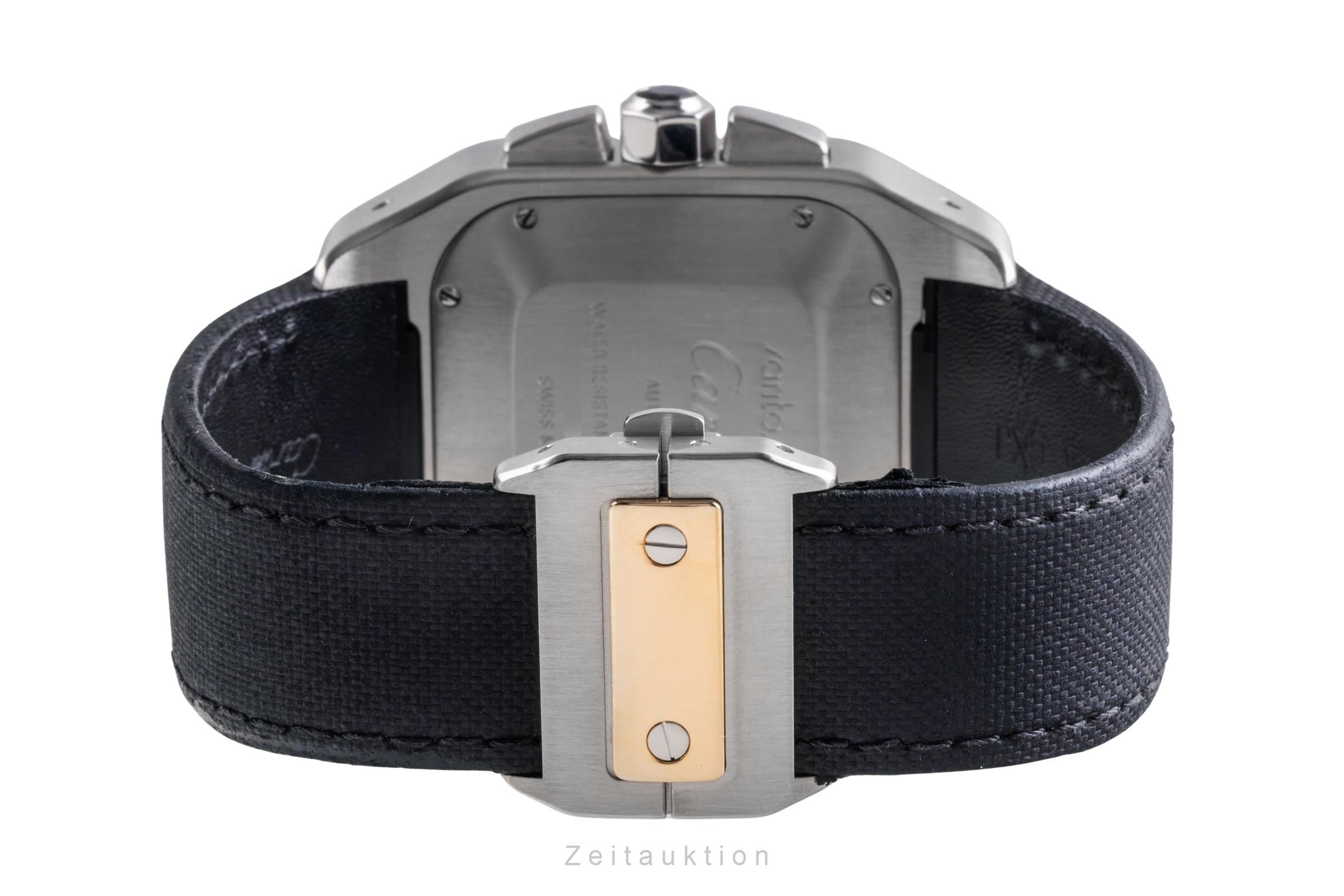 Cartier Santos 100 cronógrafo acero / oro automático reloj para caballeros W20091X7 LP: 16700EUR  [2505269]