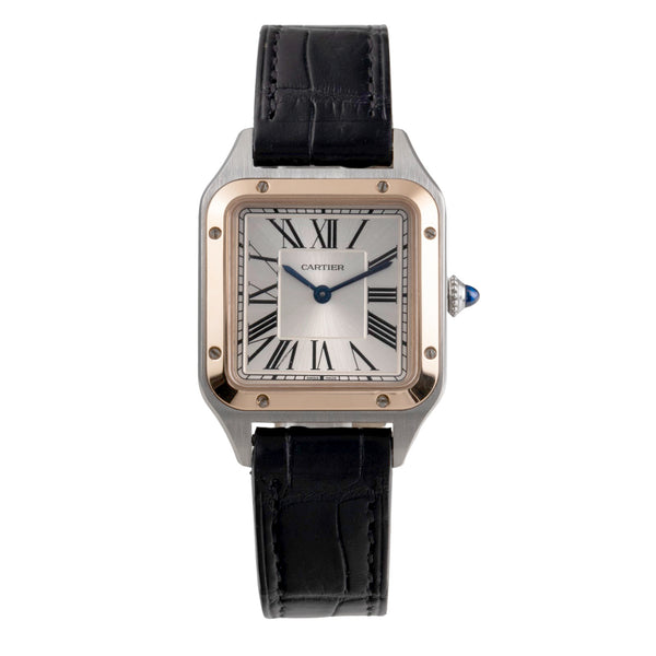 Cartier Santos Dumont steel / gold quartz men's watch W2SA0012  [2505273]