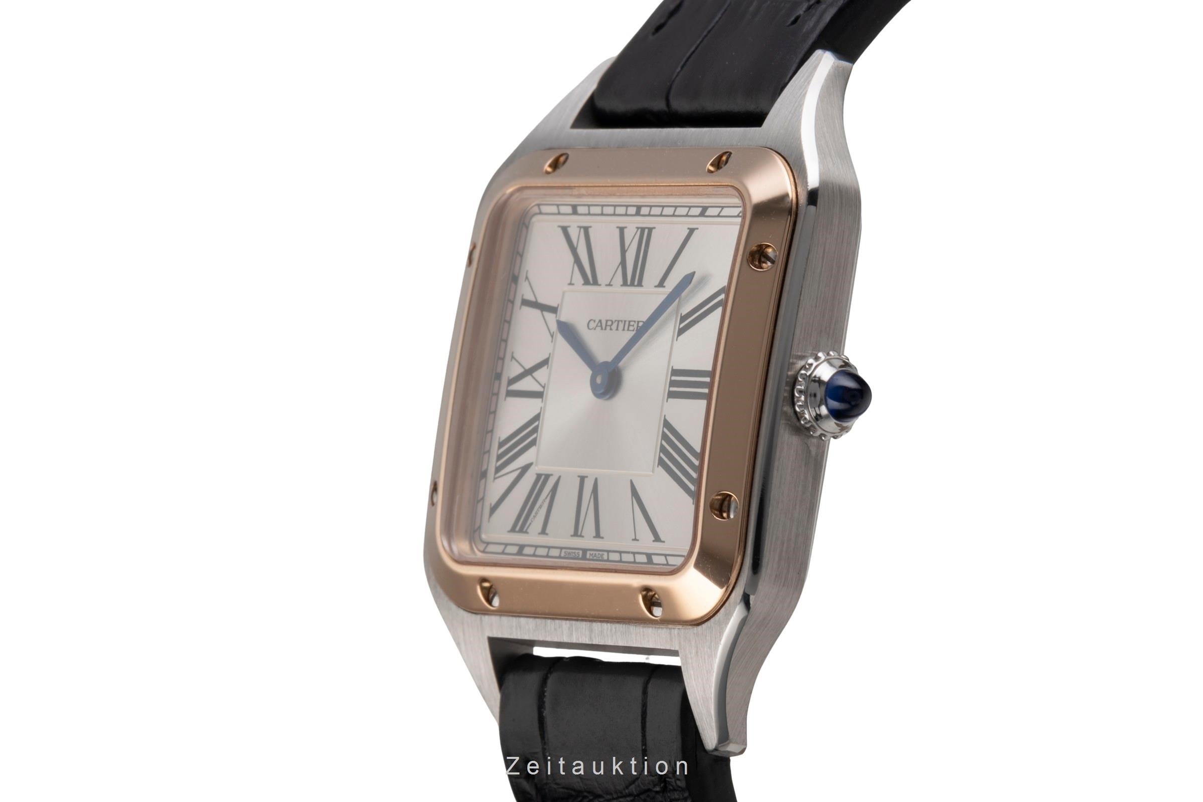 Cartier Santos Dumont steel / gold quartz men's watch W2SA0012  [2505273]