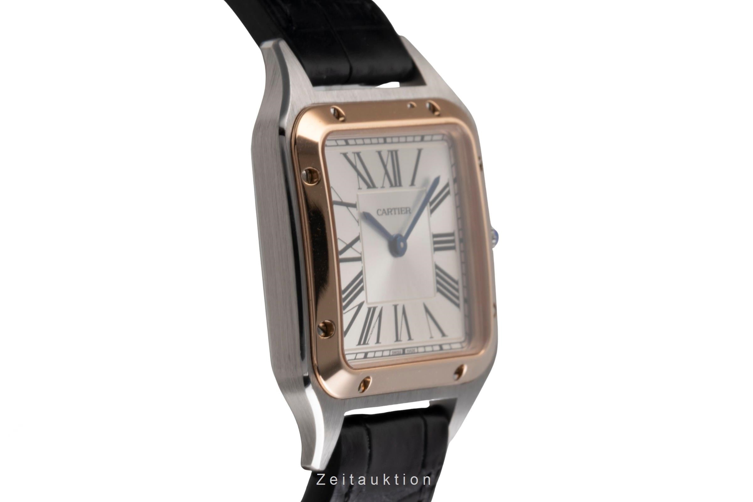 Cartier Santos Dumont steel / gold quartz men's watch W2SA0012  [2505273]