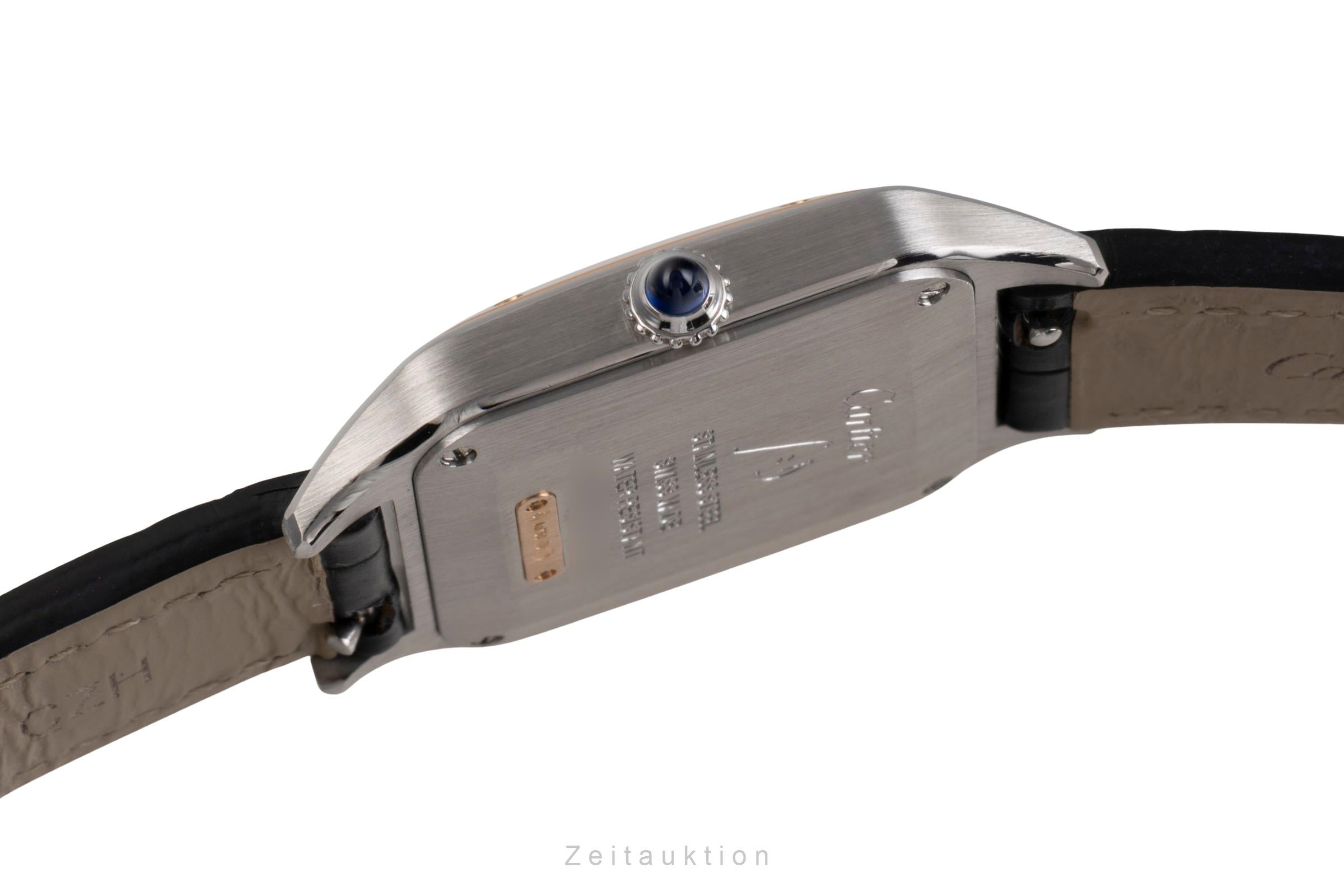 Cartier Santos Dumont steel / gold quartz men's watch W2SA0012  [2505273]